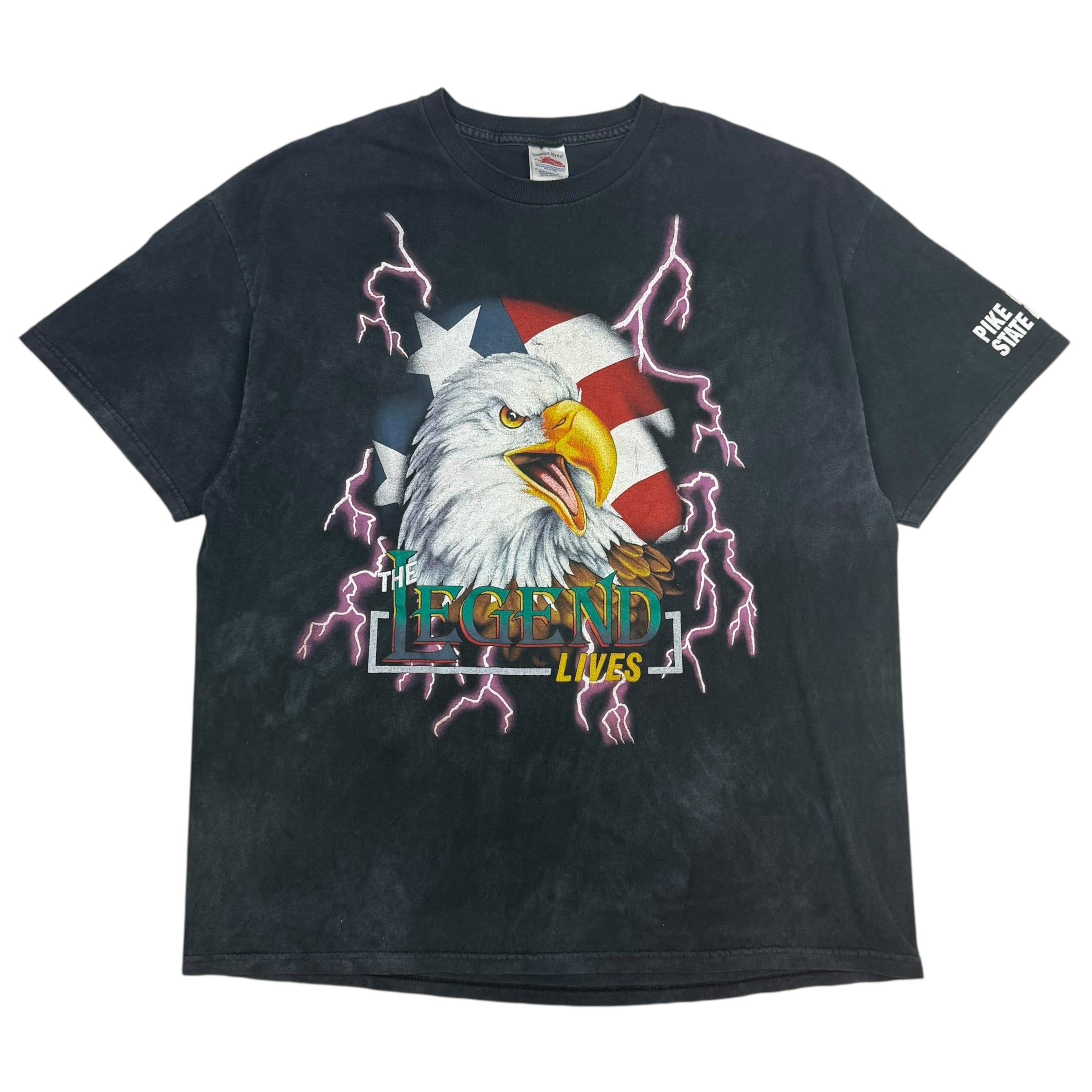 Vintage American Thunder The Legend Lives Tee Black