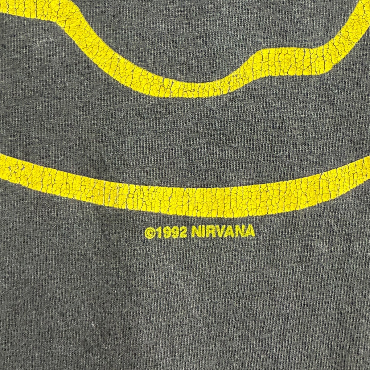 Vintage 1992 Nirvana Smiley Face Tour T-Shirt Black