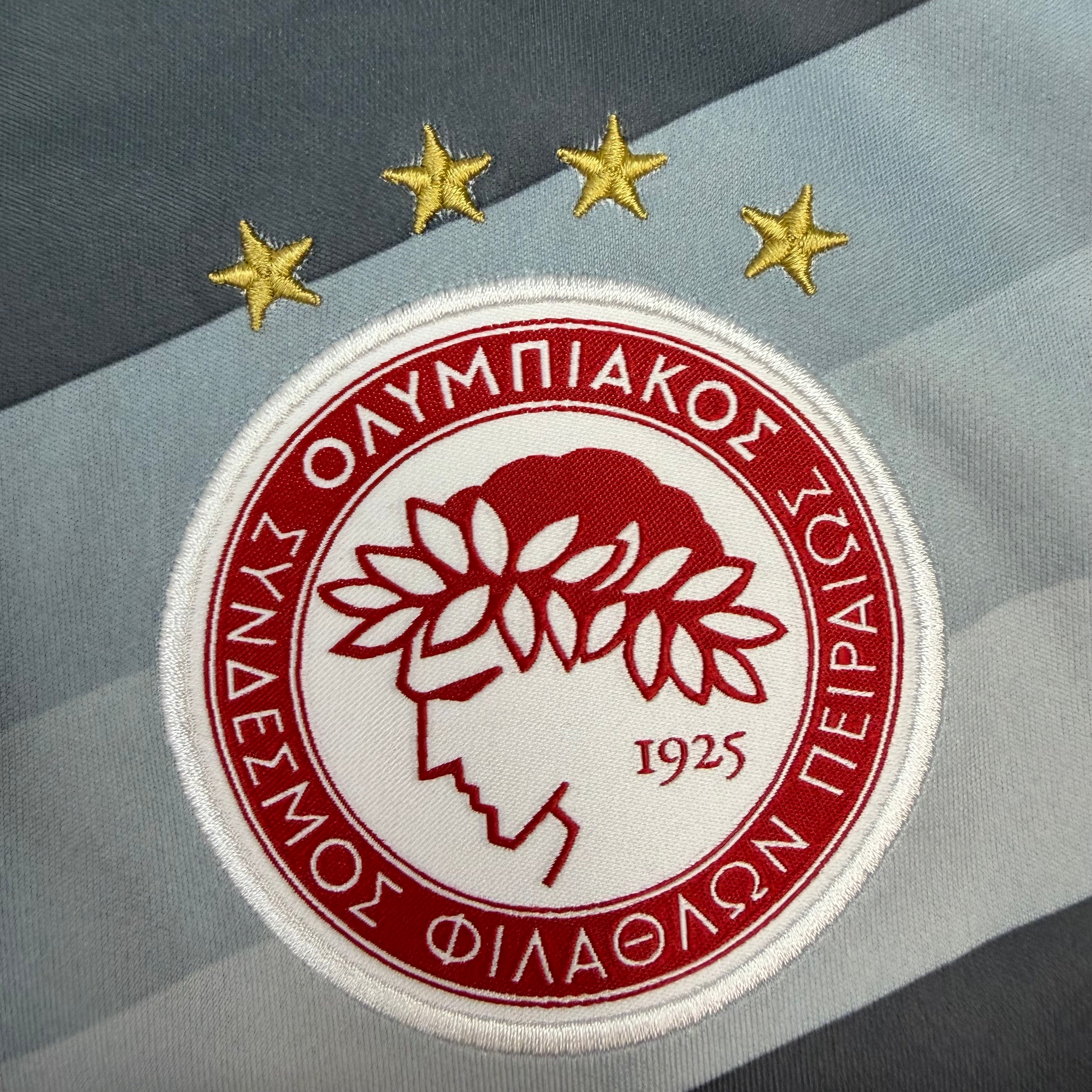 2016-17 Adidas Olympiacos Piraeus Away Jersey Grey