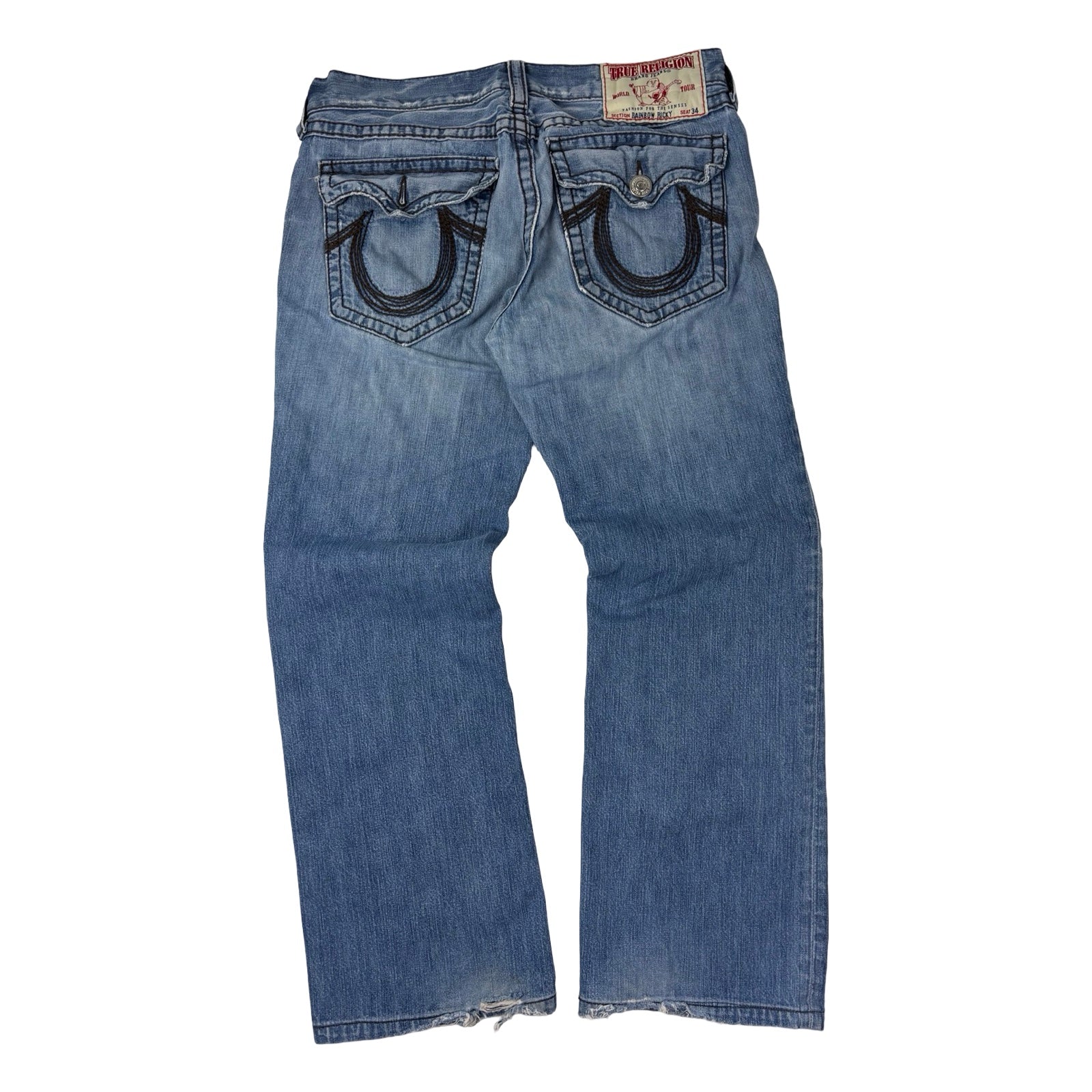 Vintage Y2K True Religion Rainbow Ricky Denim