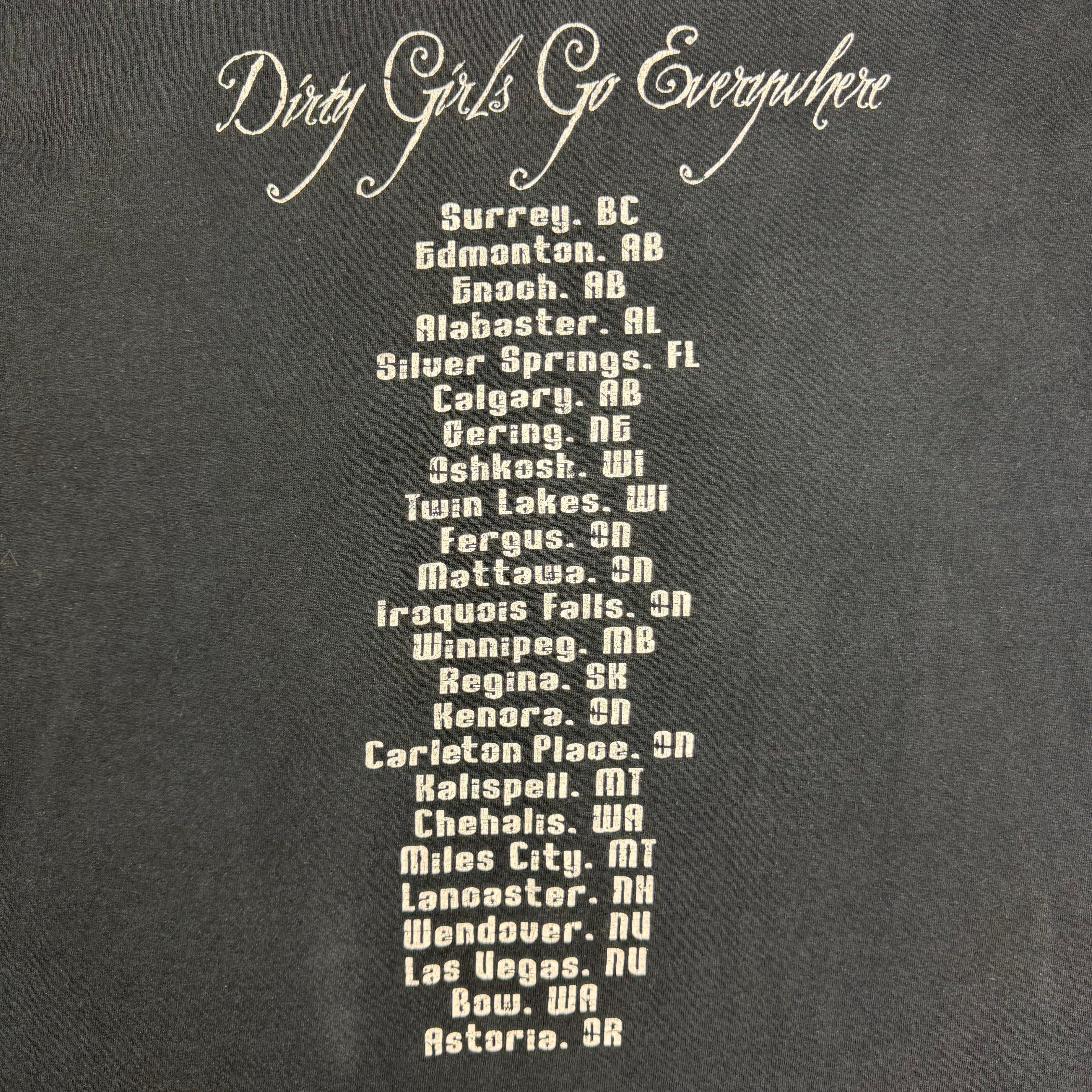 Vintage Terri Clark “Dirty Girls Go Everywhere” Tour Tee Black