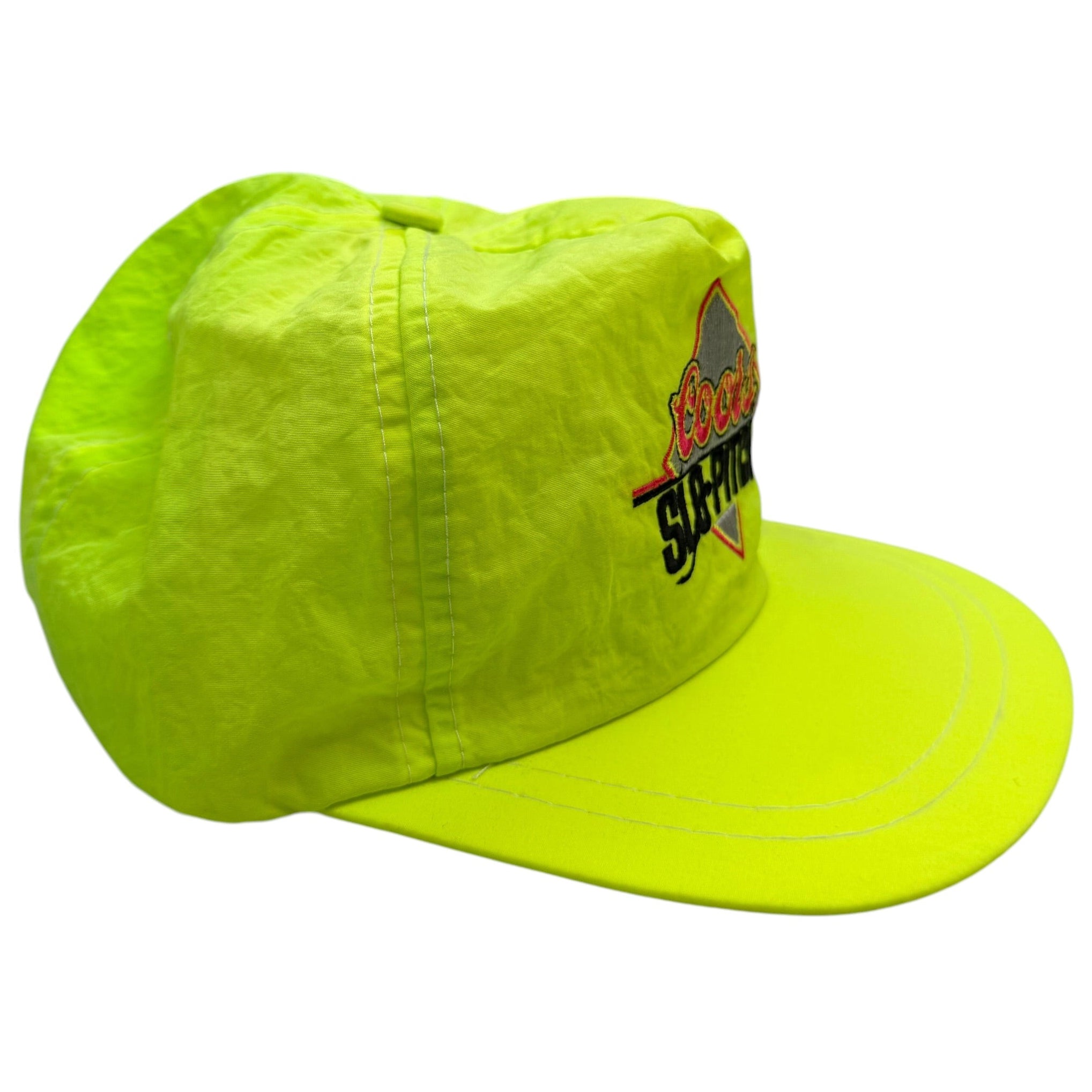Vintage Coors Slo-Pitch Snapback Hat Neon