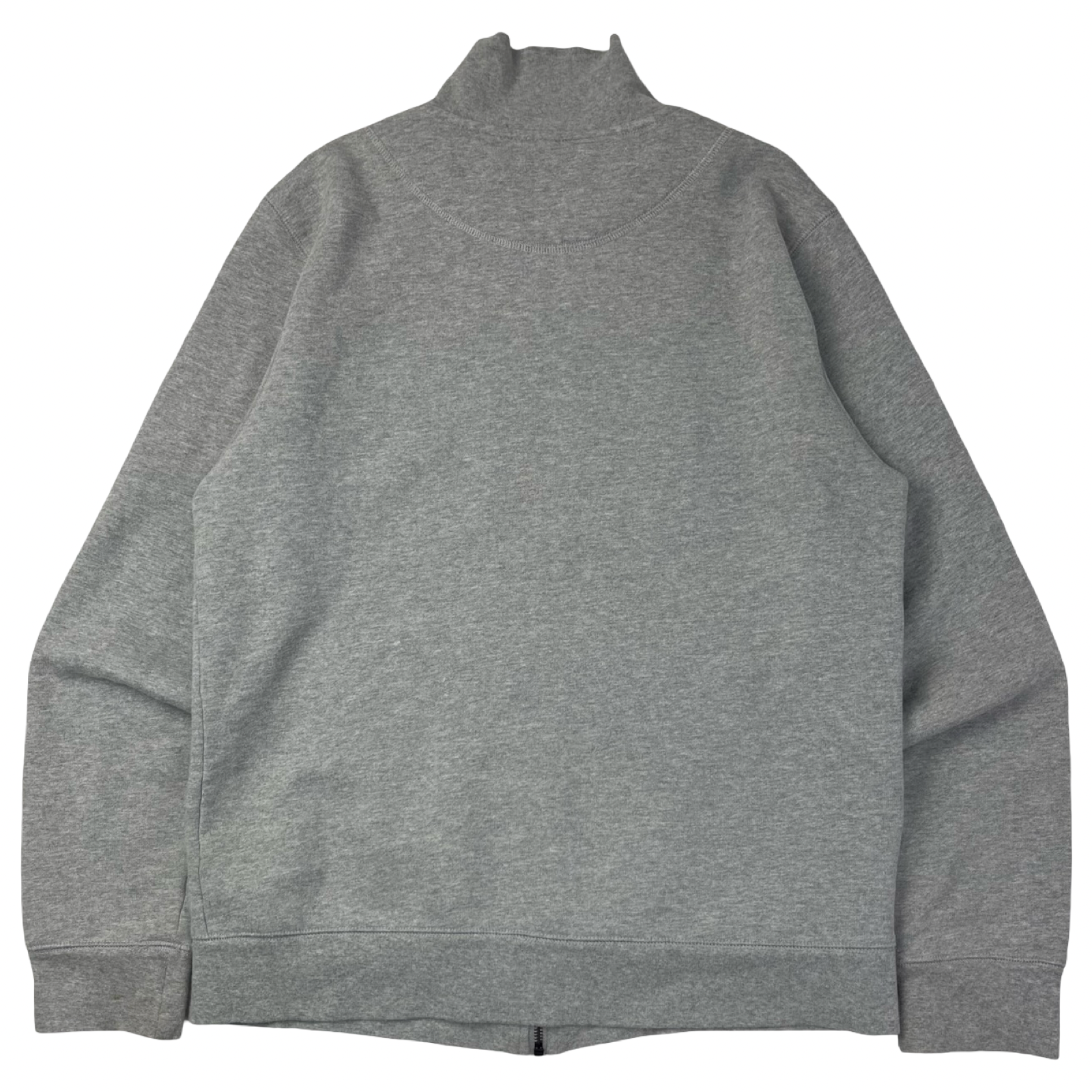 Vintage Y2K FCUK Embroidered Full Zip Sweater Grey