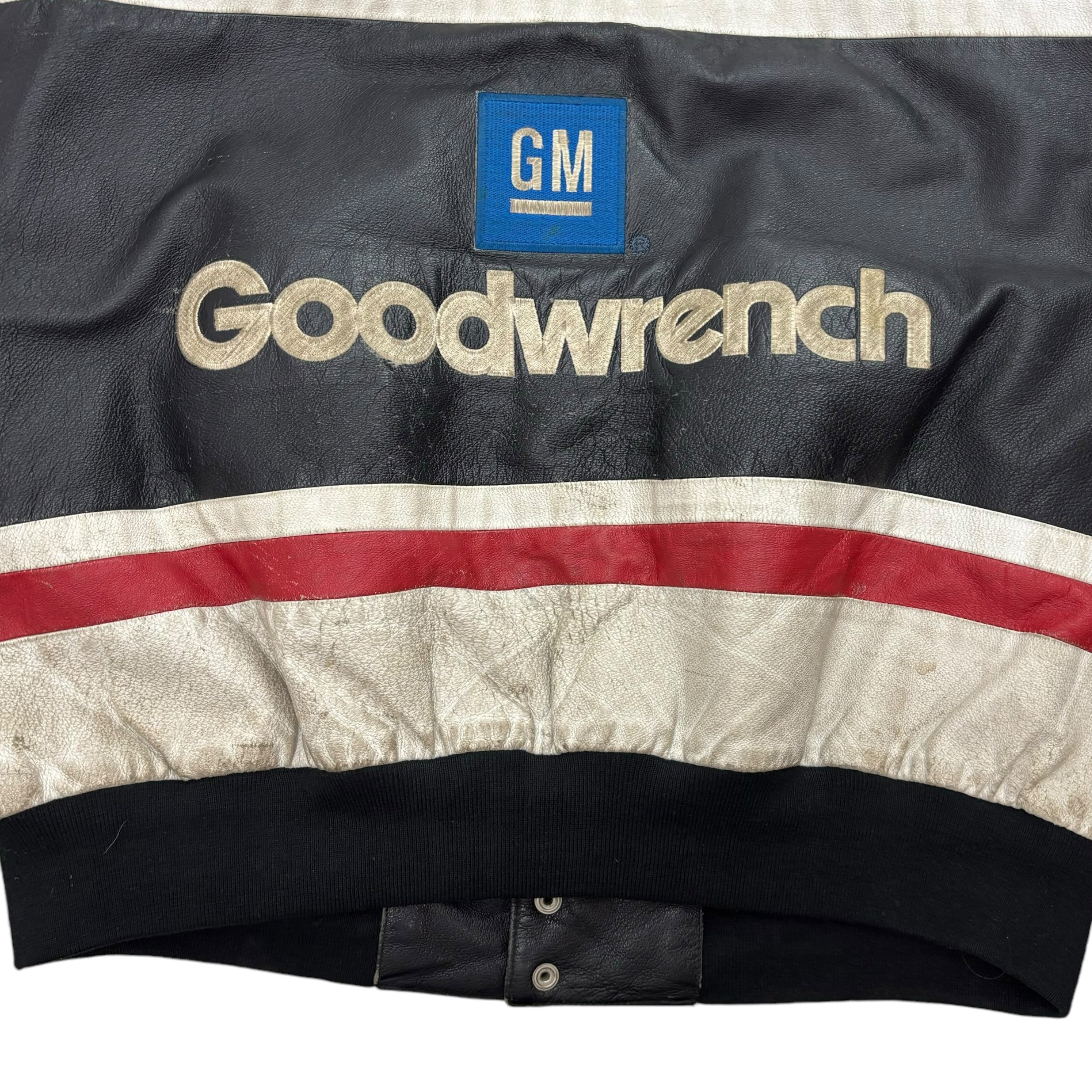 Vintage Jeff Hamilton Goodwrench NASCAR Leather Jacket