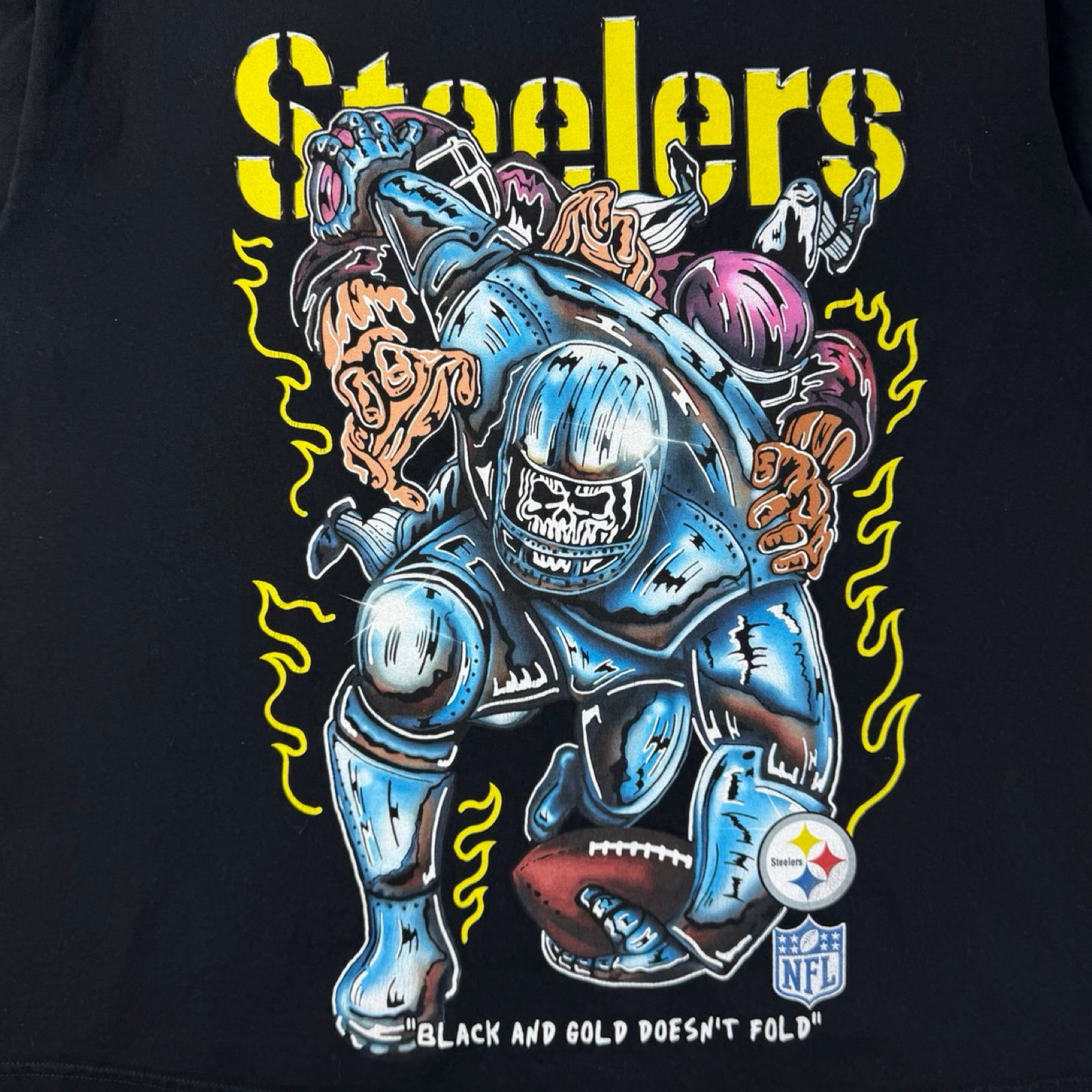 Warren Lotas Steelers Charge T-Shirt Black