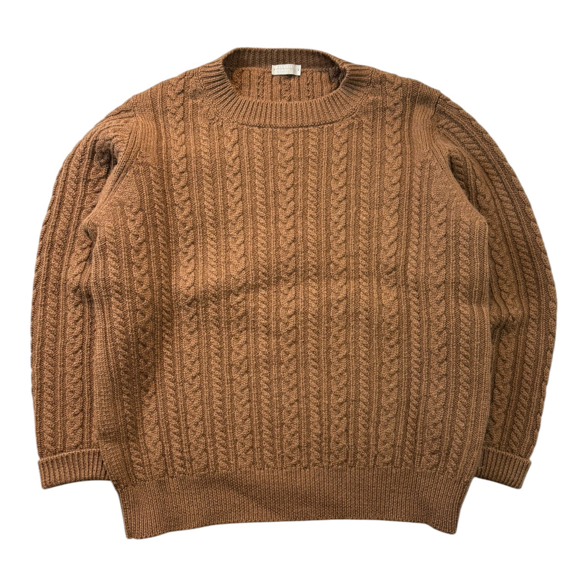 Margaret Howell Cable Knit Sweater Brown