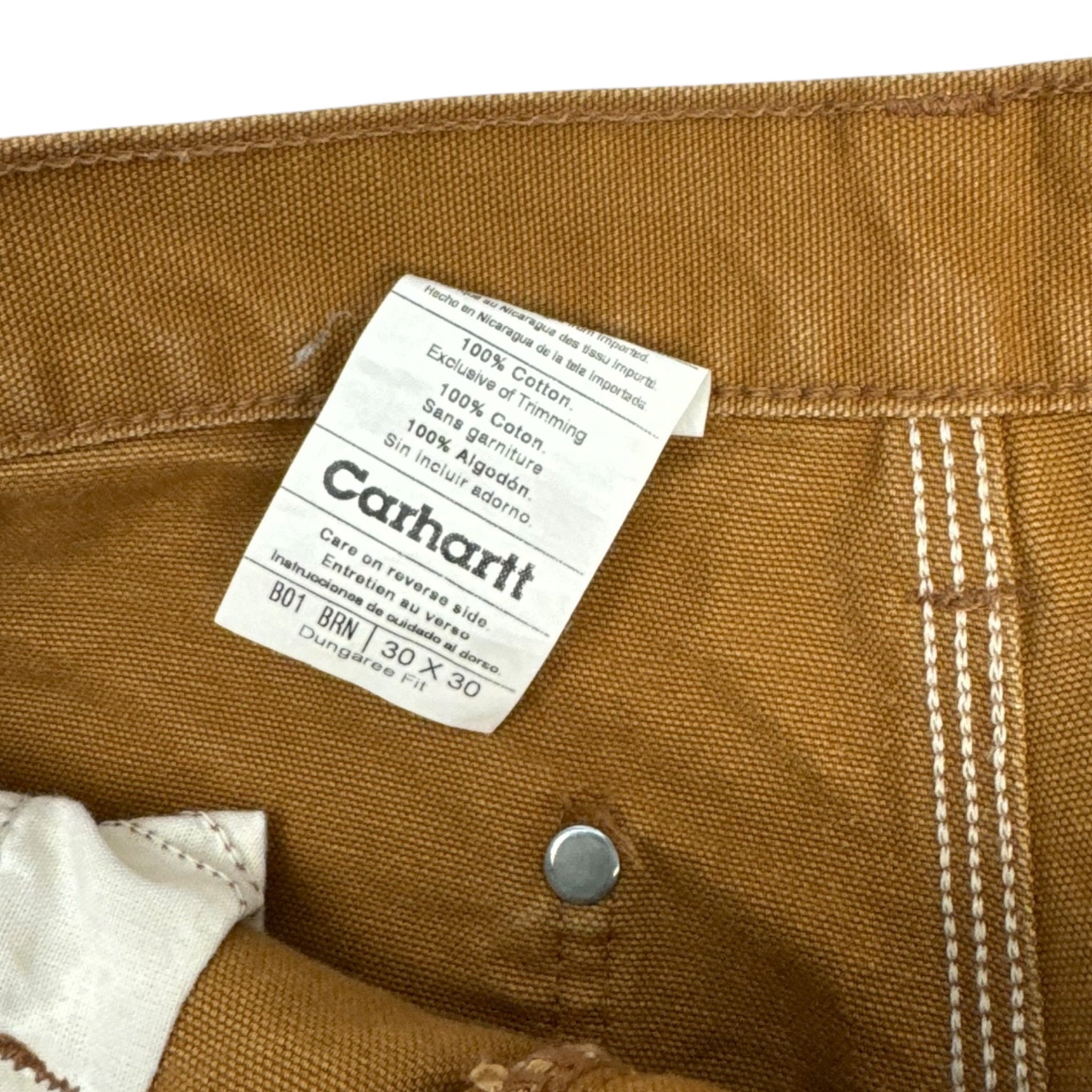 Vintage Carhartt Dounle Knee Dark Tan