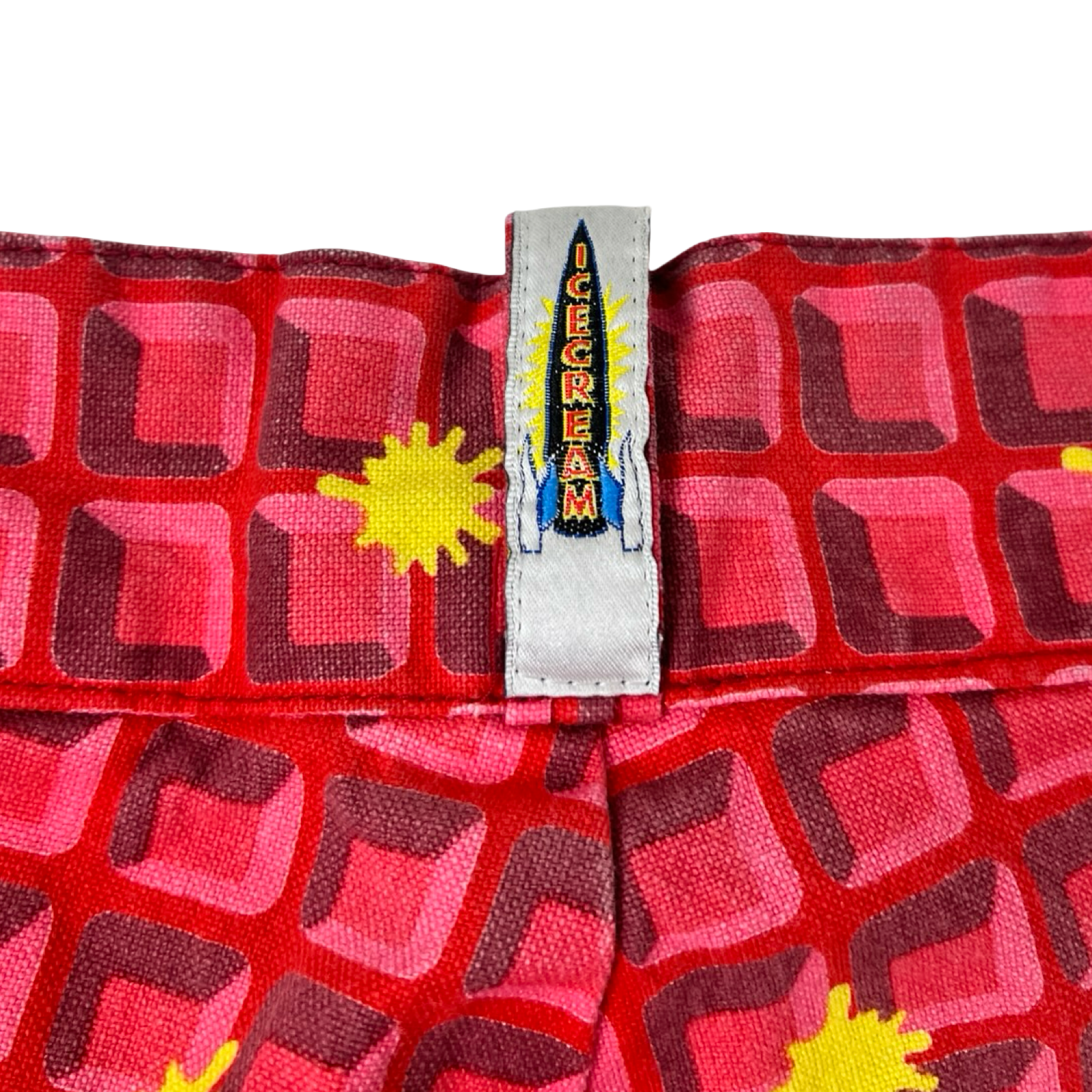 Billionaire Boys Club Ice Cream Season 8 Waffle Print Shorts Red