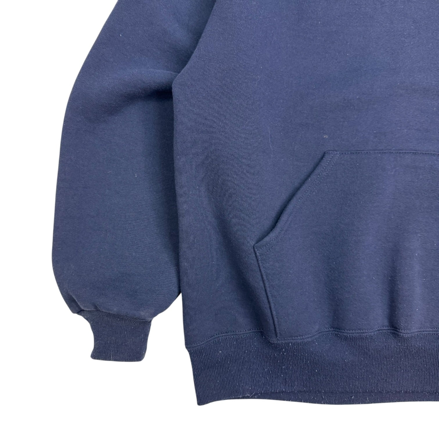 Vintage Russell Athletics Blank Hoodie Navy Blue