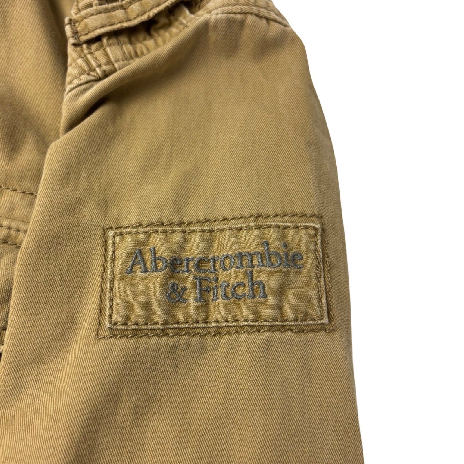 Vintage Y2K Abercrombie & Fitch Sentinel Military Jacket Beige