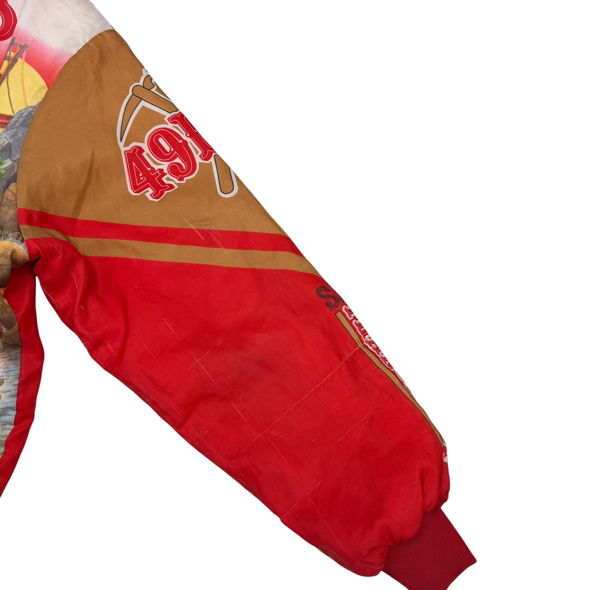 Vintage San Francisco 49ers Chalkline Fanimation Jacket Red