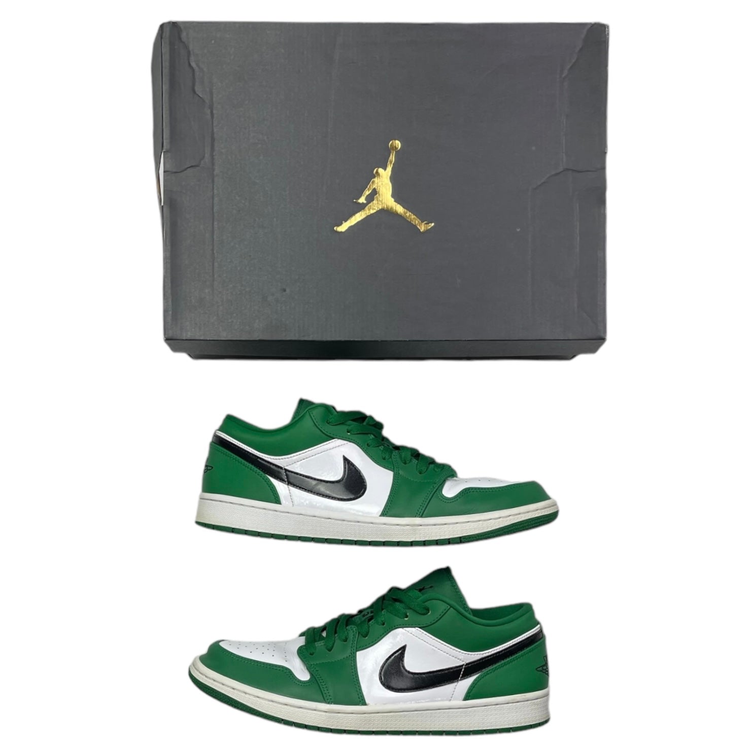 Pine green jordan hot sale 1 low