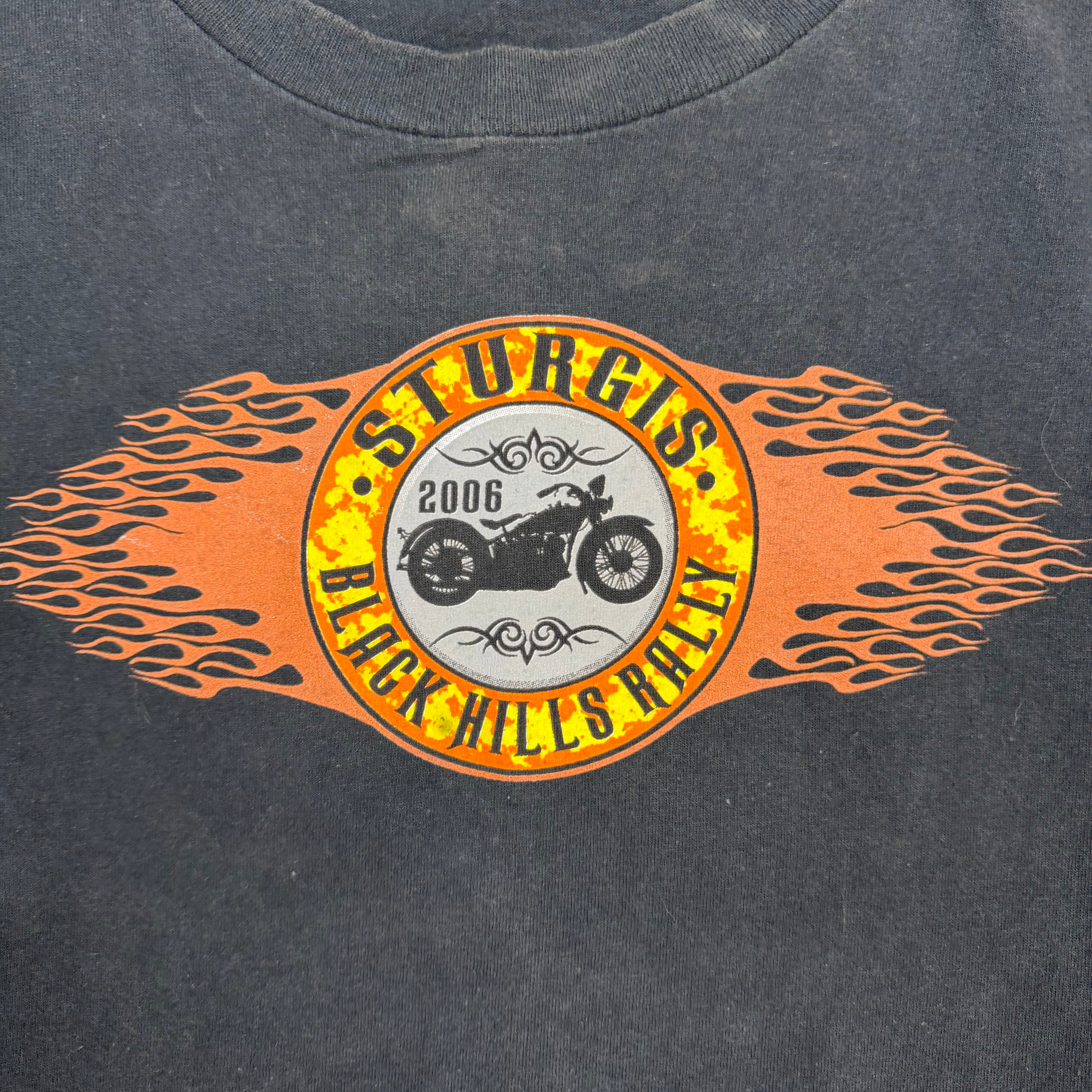 2006 Sturgis Black Hills Rally Flame Longsleeve Black
