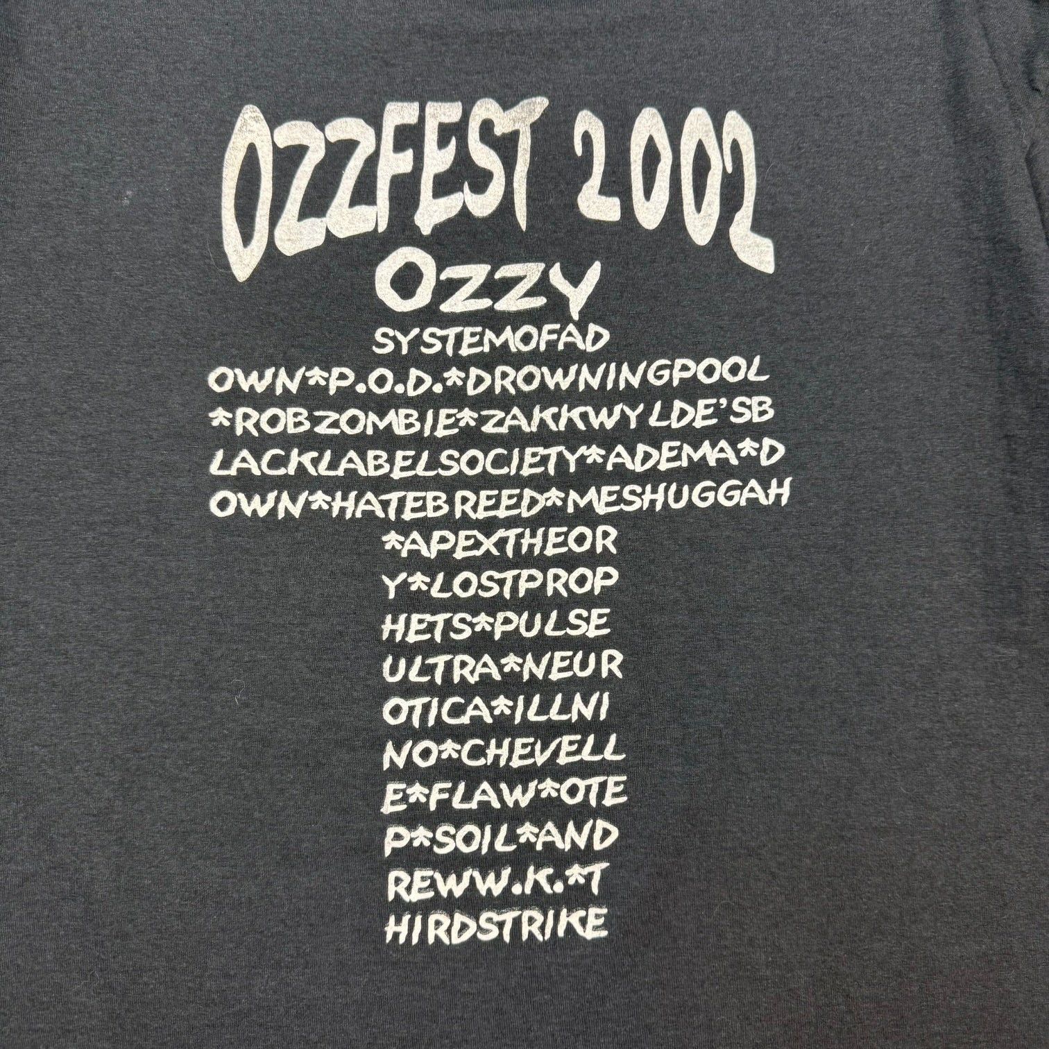 2002 Ozzy Osbourne Ozzfest Tee Black