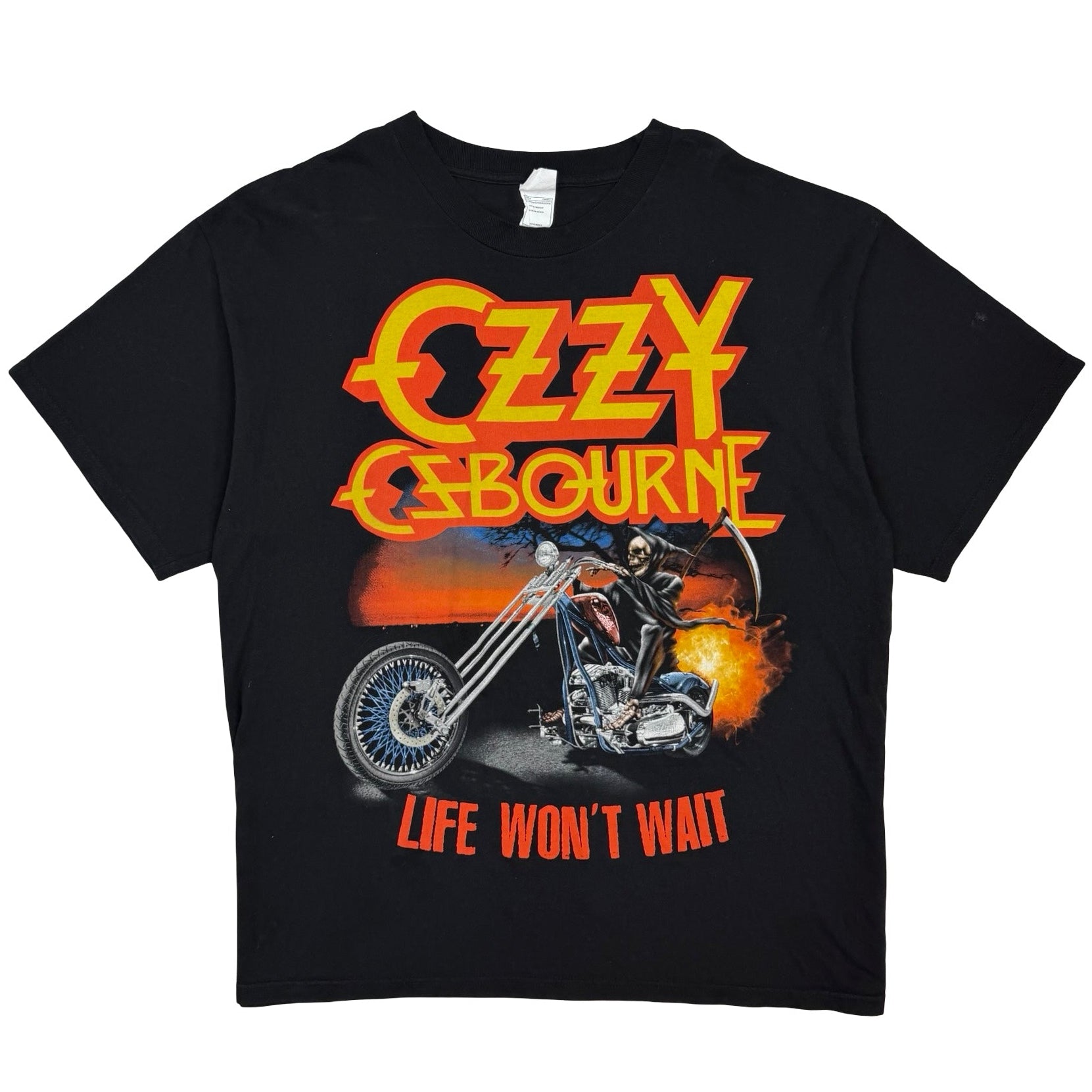 2010 Ozzy Osbourne Life Won’t Wait Tour Tee Black