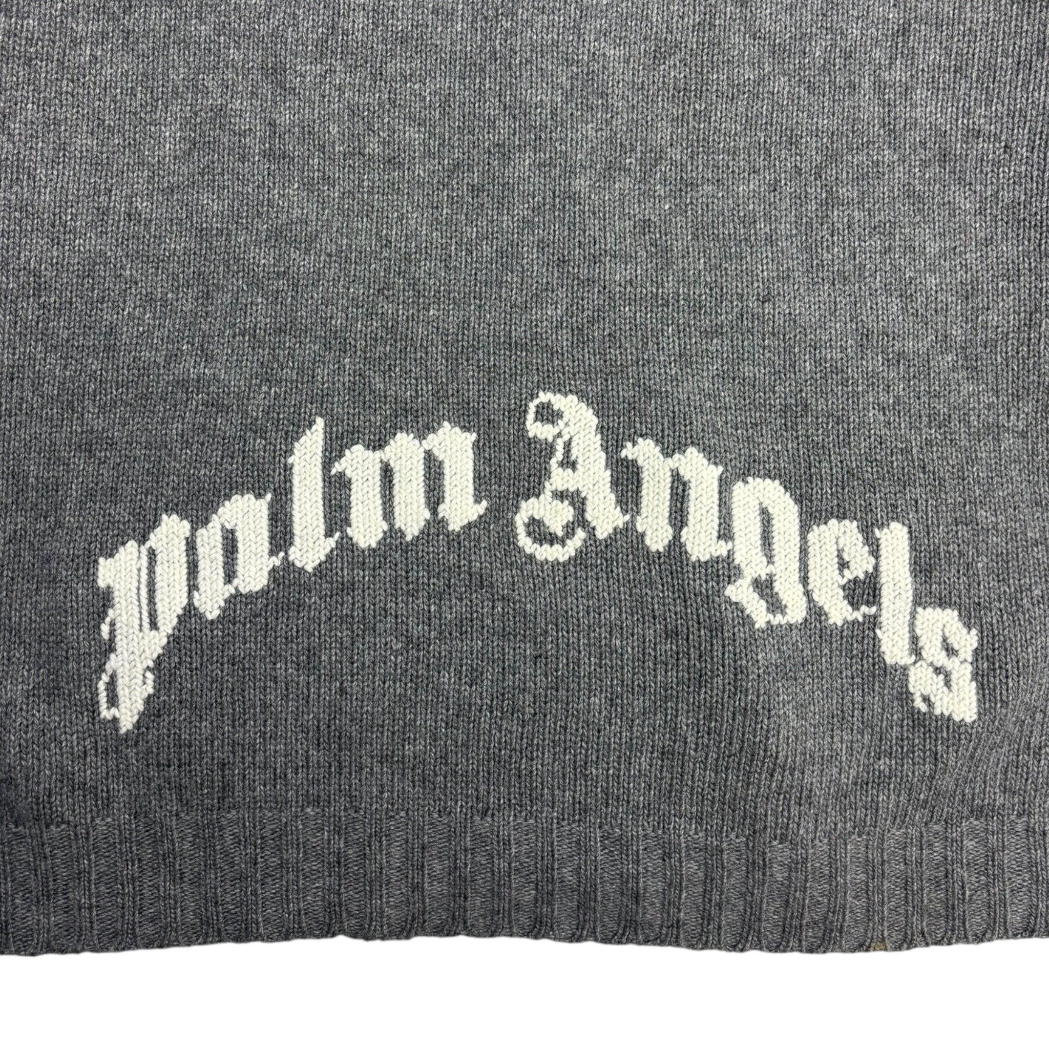 Palm Angels Logo Knit Zip-Up