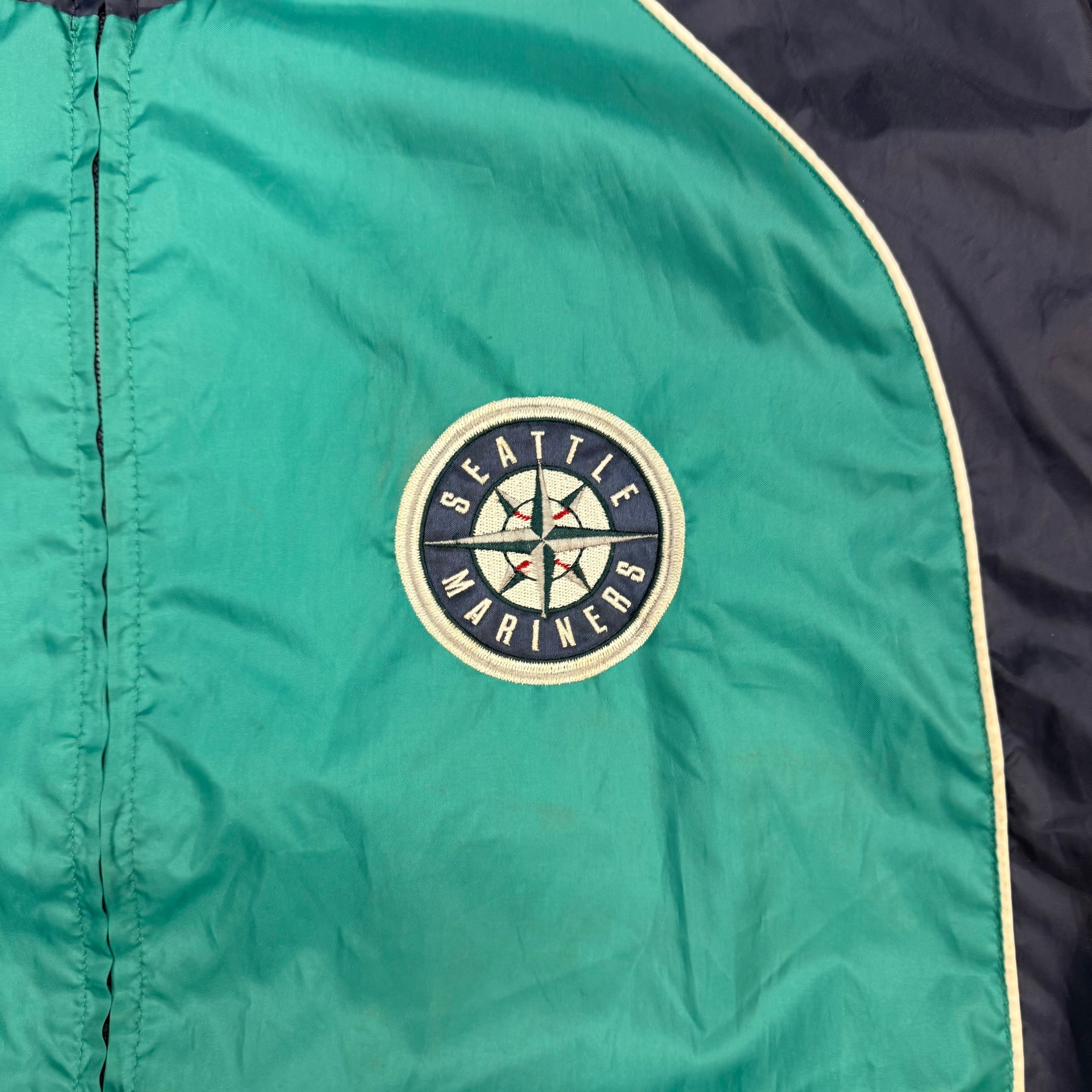 Vintage Seattle Mariners Windbreaker Jacket Teal/ Green