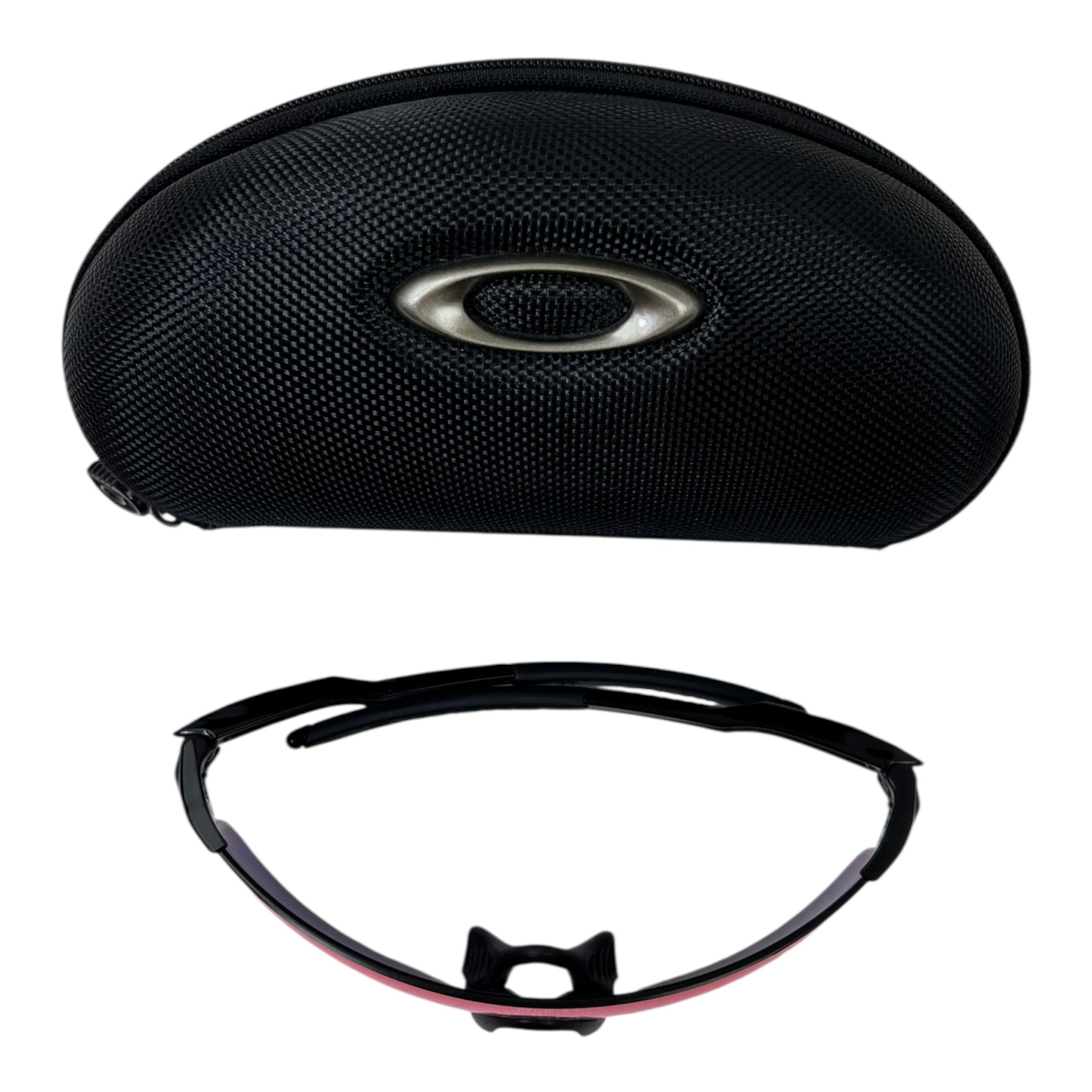 Oakley EVZero Blade Sunglasses Rimless Shield Polished Black Frame Prizm Road Lens