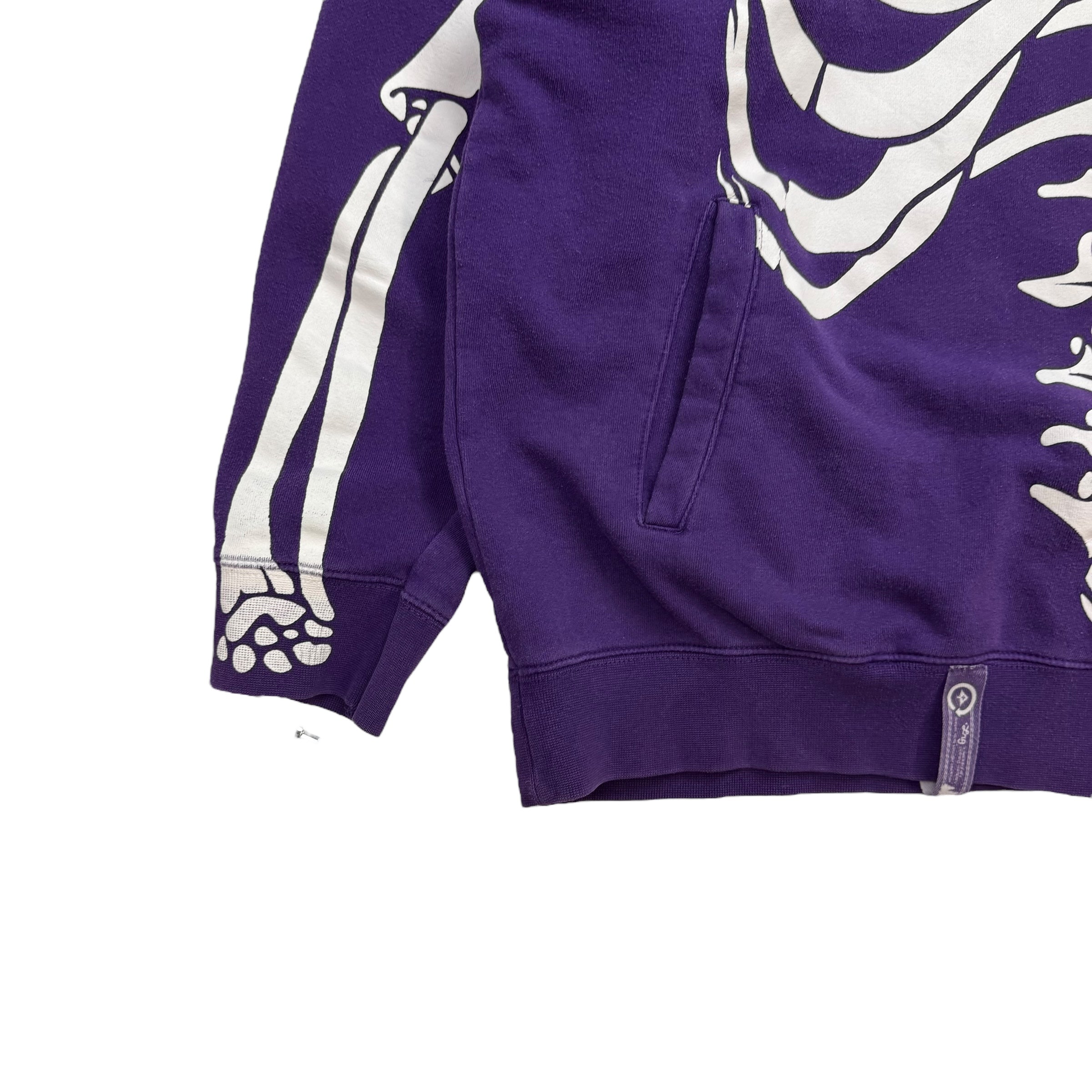 Vintage LRG Dead Serious Skull Full Zip Hoodie Purple