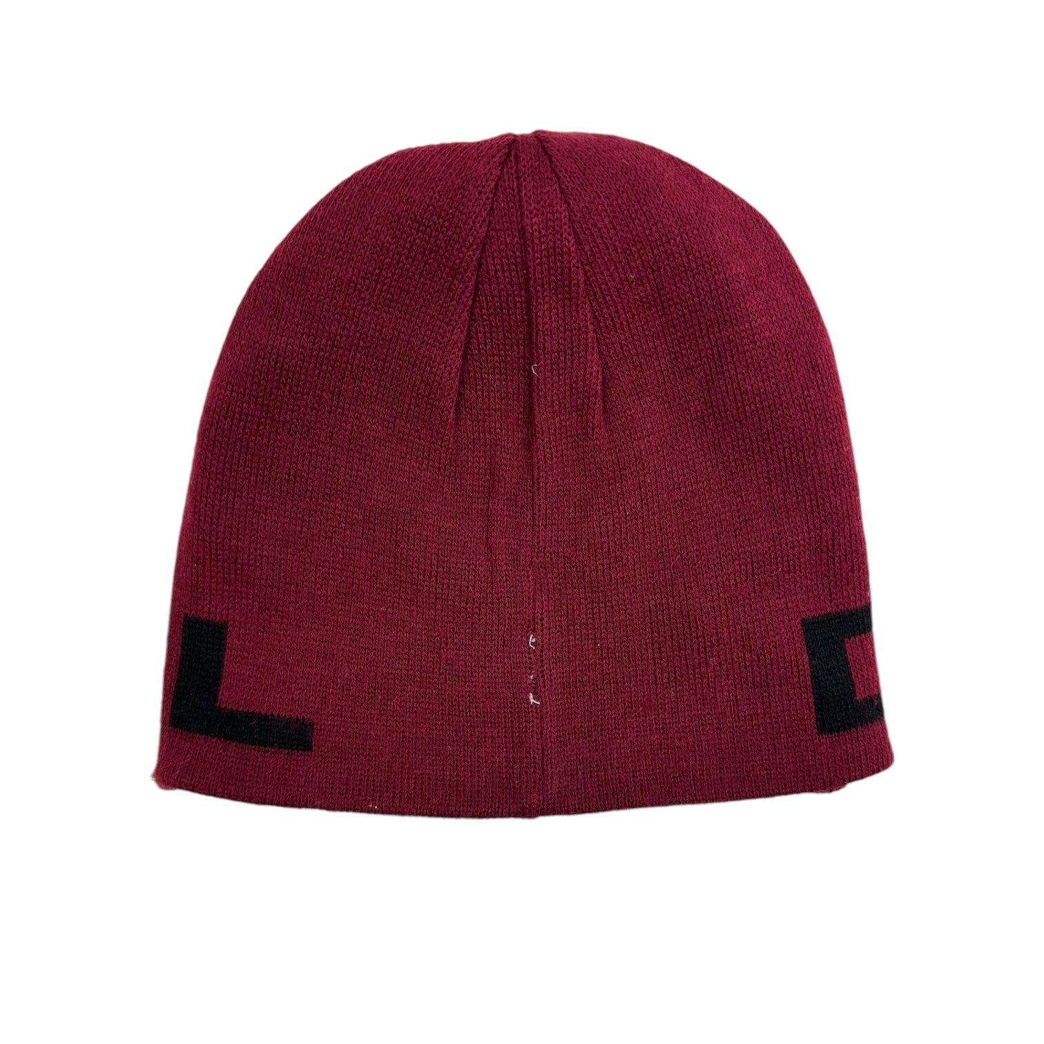 Vintage Y2K Diesel Mohawk Reversible Skull Cap Beanie Burgundy