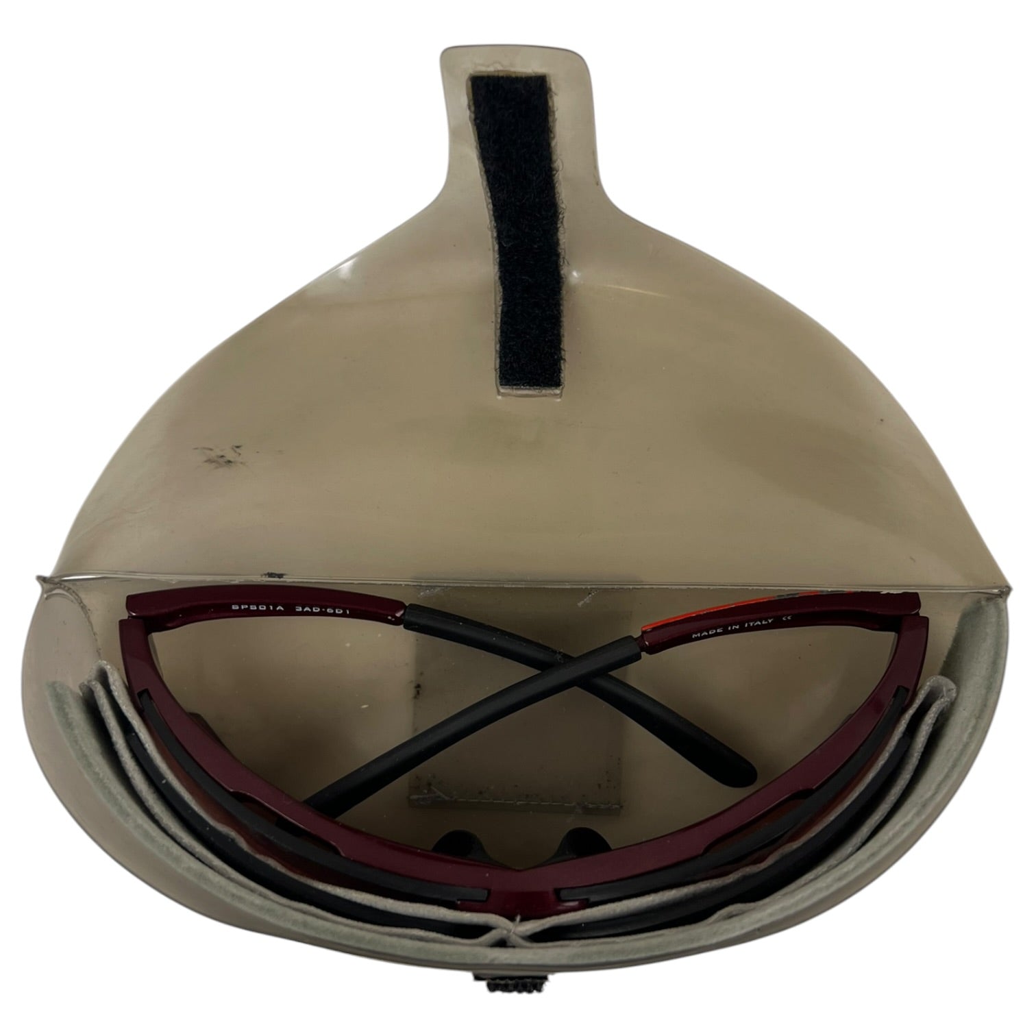 Prada Sport Red Wrap Racing Sunglasses