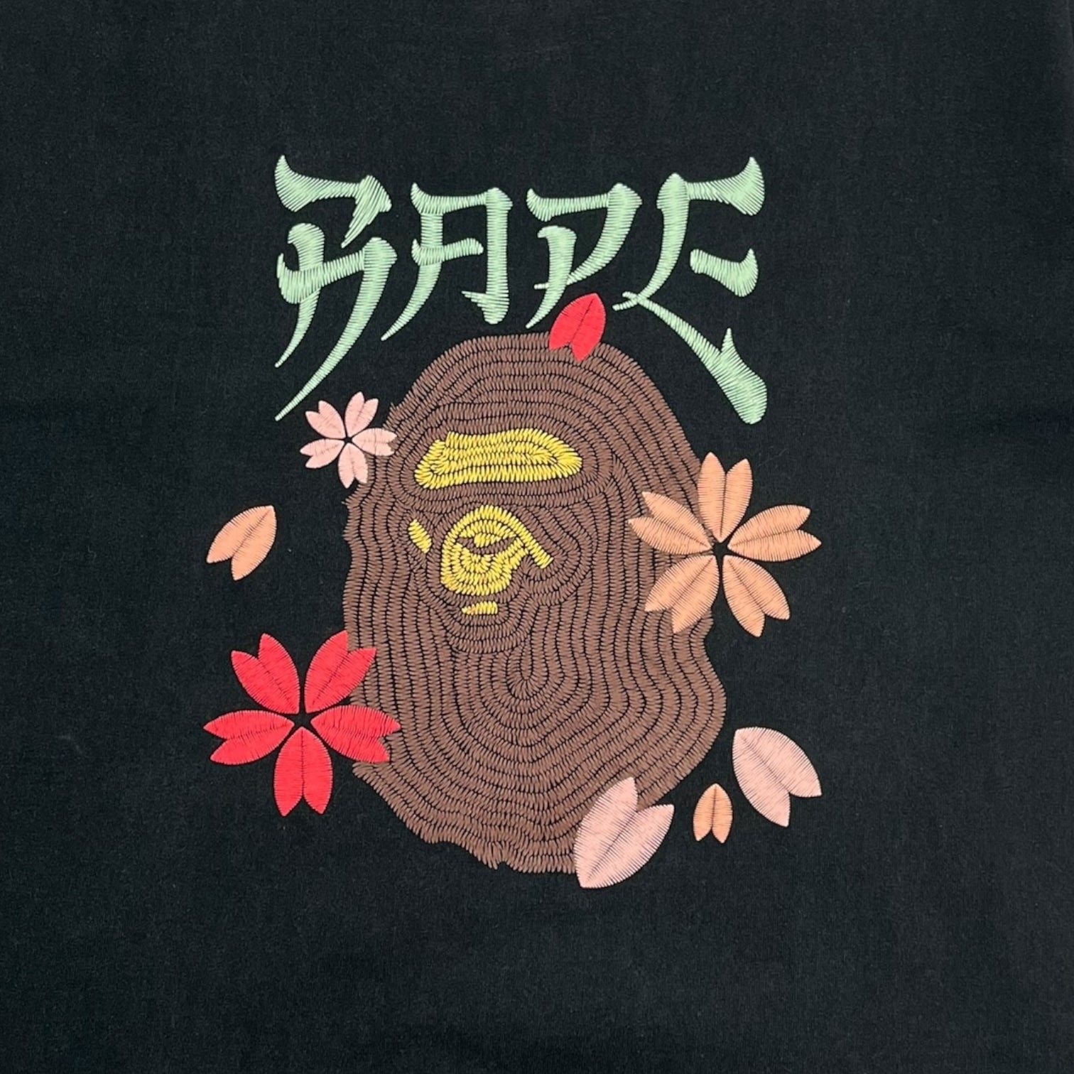 A Bathing Ape Sakura Ape Head T-Shirt Black
