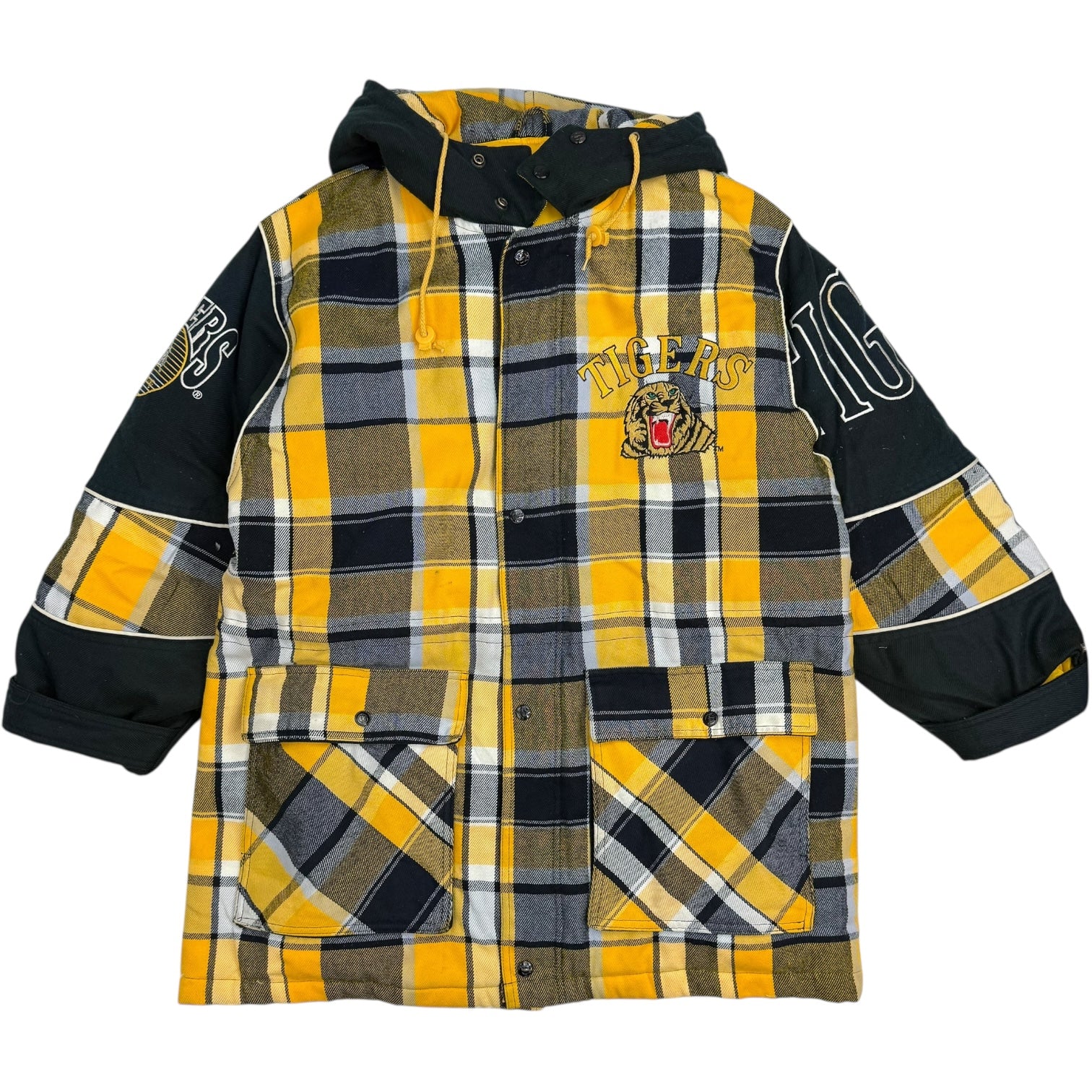 Vintage Grambling State Tigers Football Insulated Jacket Black/Yellow