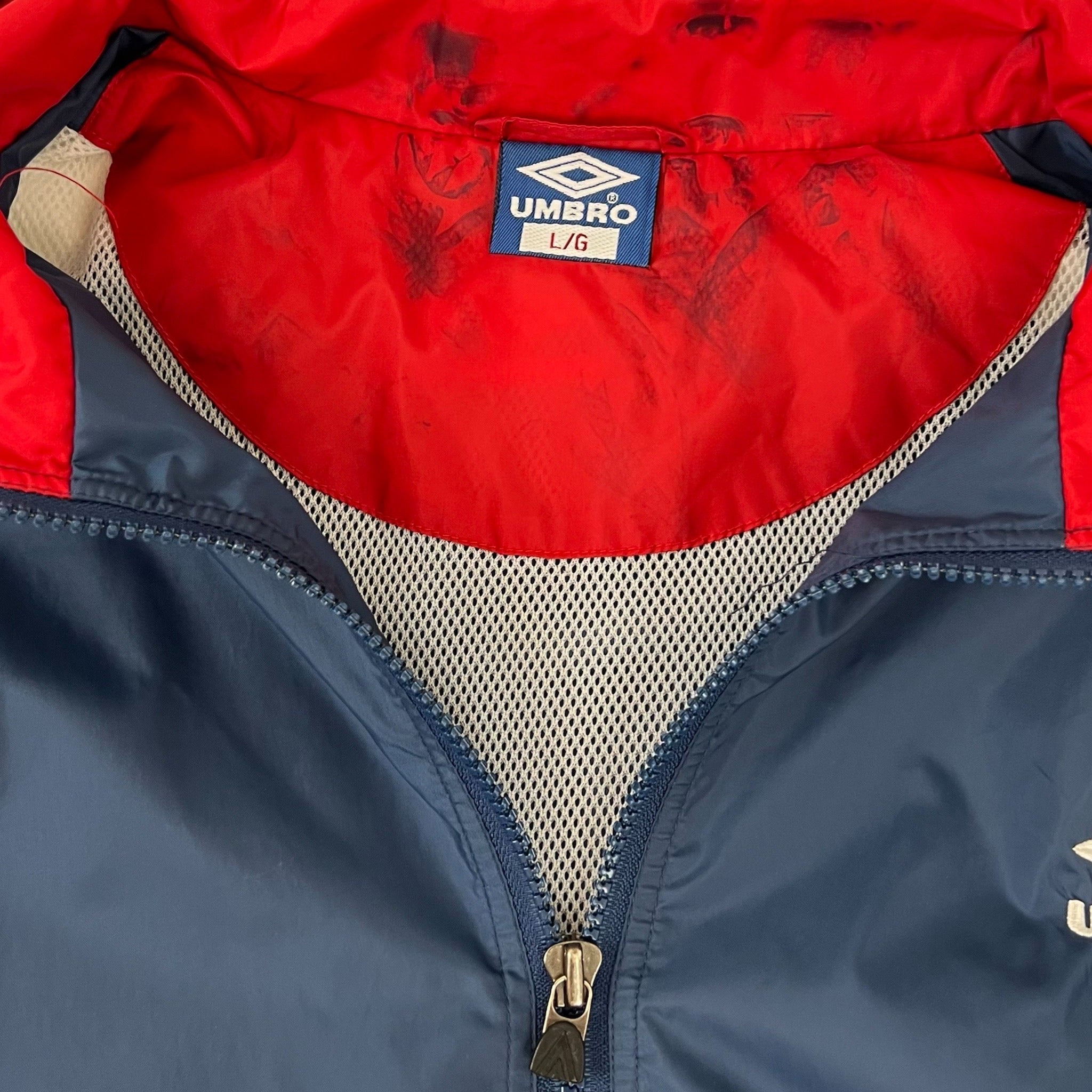 Vintage Umbro Nylon Jacket Blue/Red/White