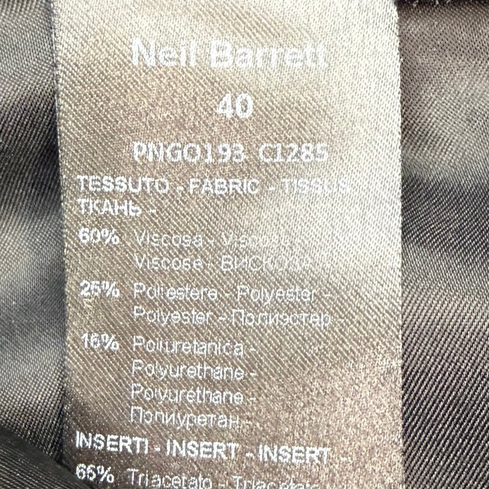 (W) Vintage Neil Barrett Skirt Black