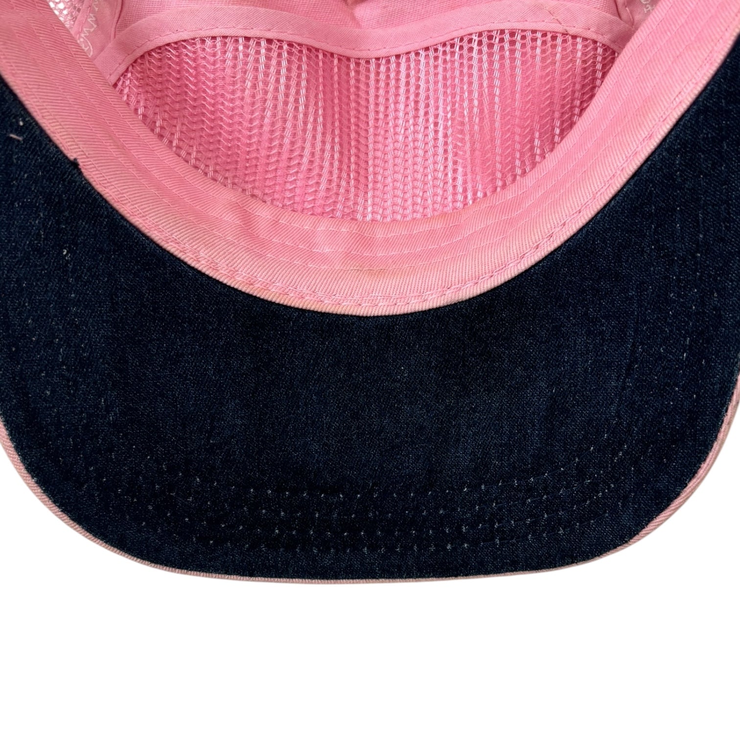 Vintage Y2K Ed Hardy Rhinestone Rose SnapBack Hat Pink