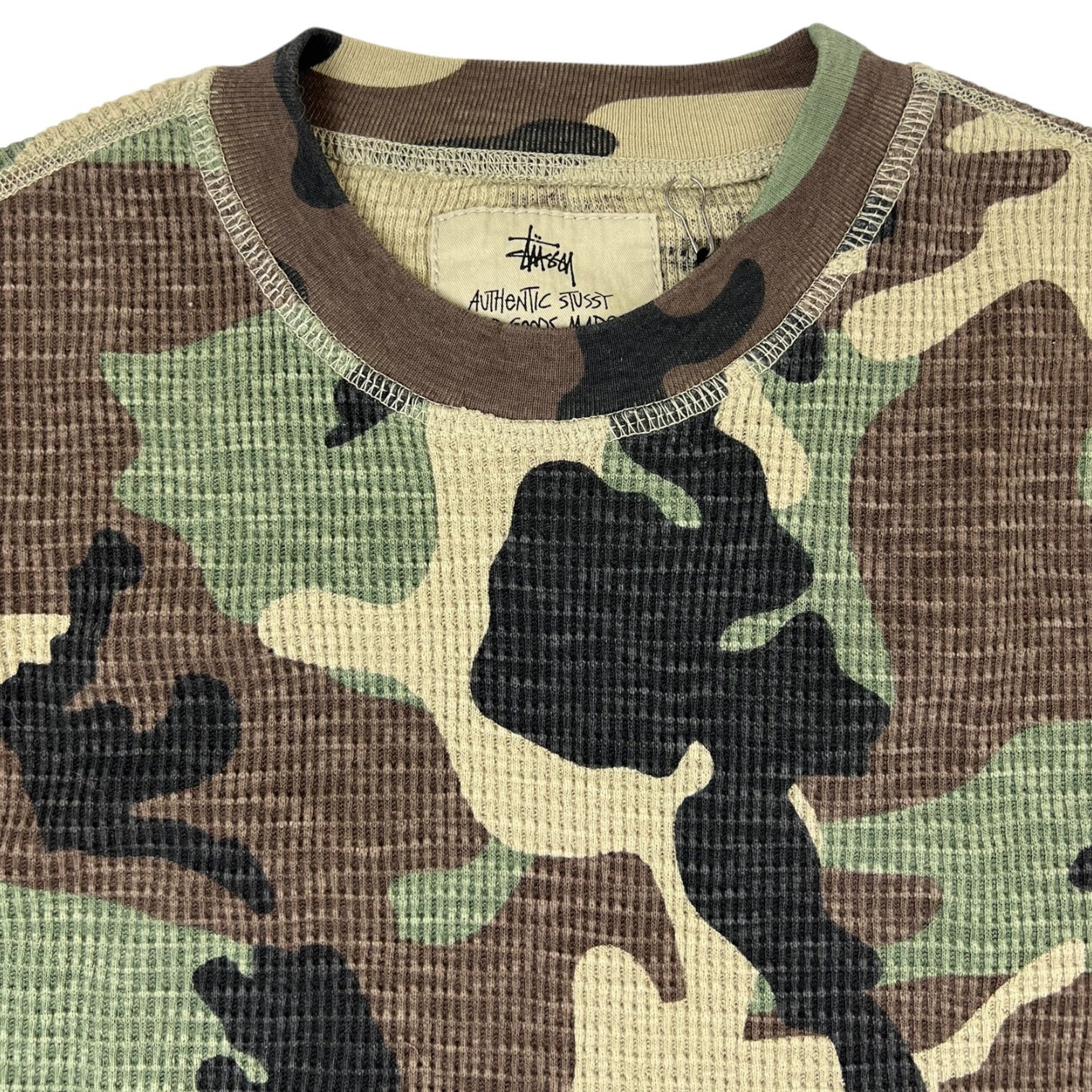 Stussy Thermal Short Sleeve T-Shirt Camo