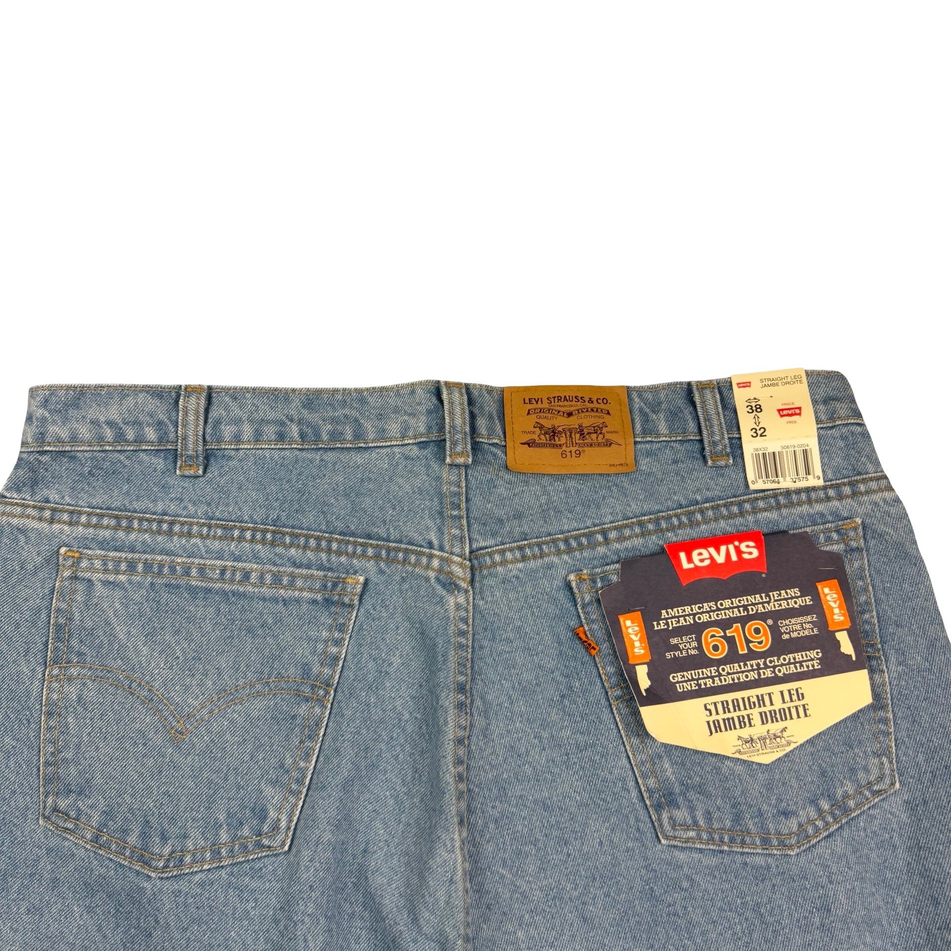 Vintage Levi’s 619 Light Wash Denim Jeans Blue
