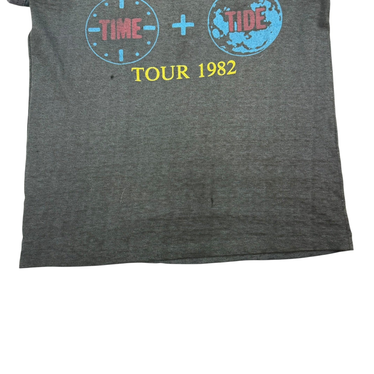 1982 Split Enz Tour ‘Frenz Of The Enz’ Ringer Tee Black