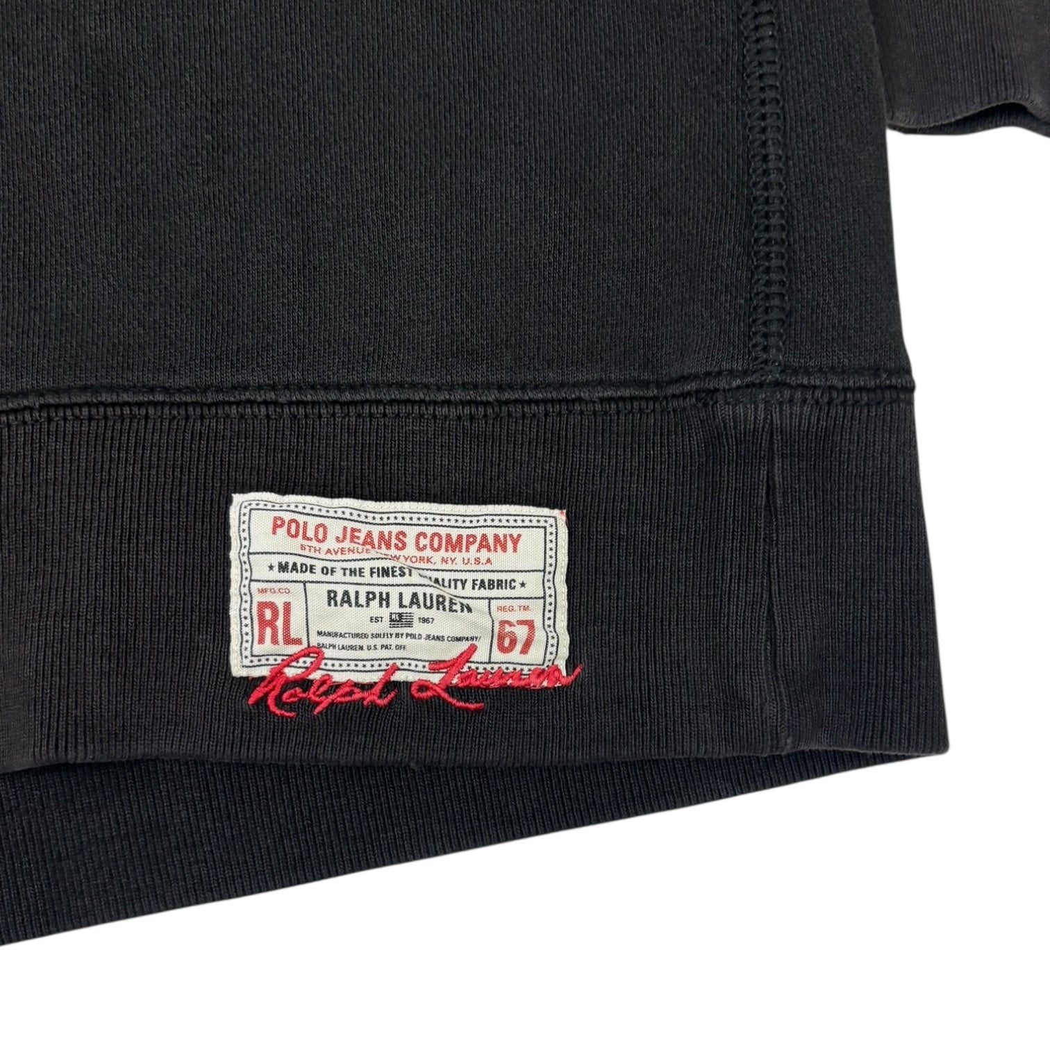Vintage Polo Jeans Ralph Lauren Crewneck Black
