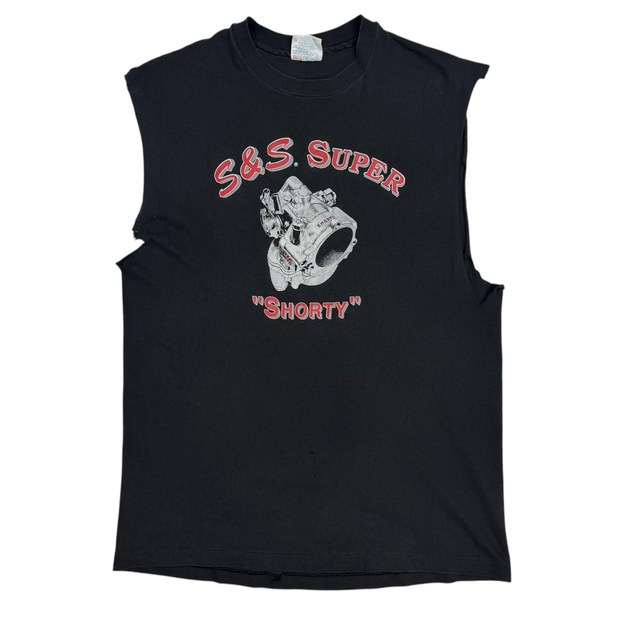 Vintage S&S Super “Shorty” Cutoff Tee Black