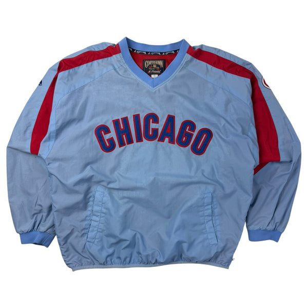 Vintage Chicago Cubs Warm Up Jacket Blue/Red