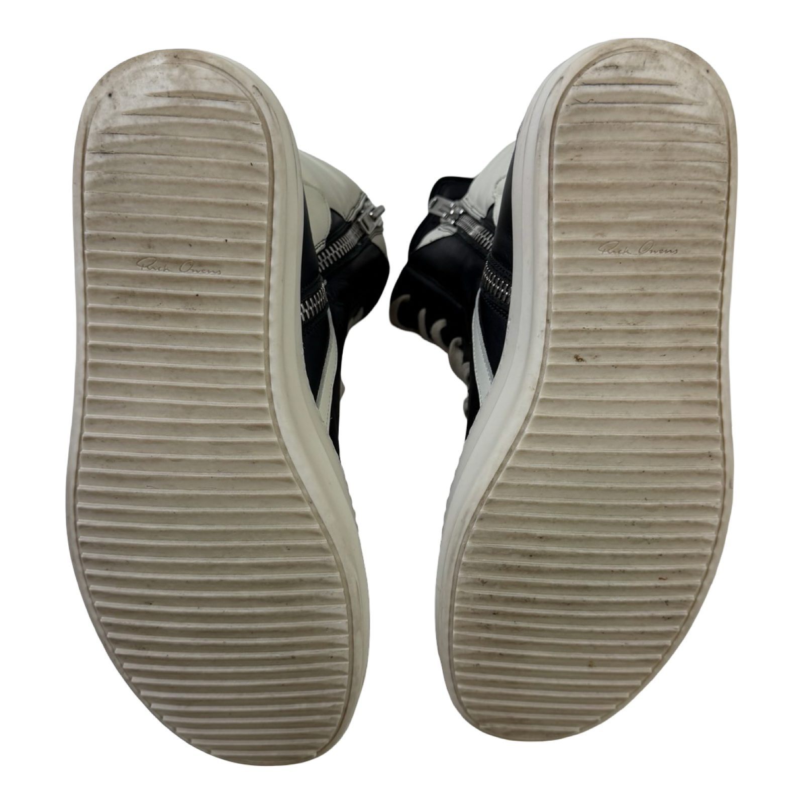 Rick Owens Leather Geobasket Black