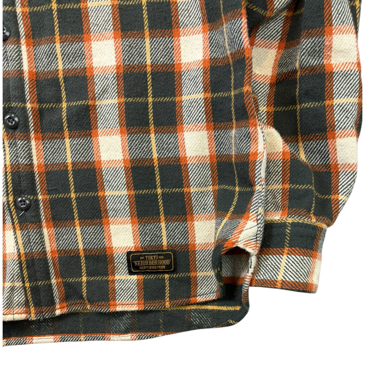 Neighborhood Flannel Orange/Black