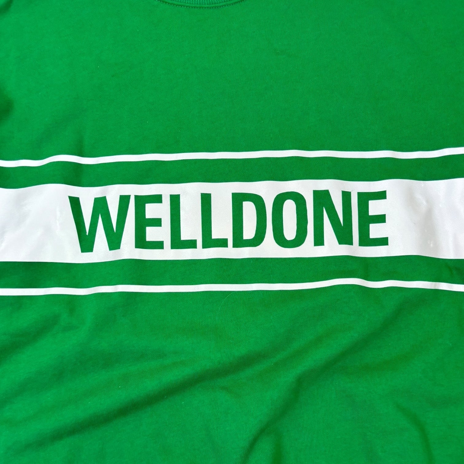 Welldone Reflective Logo Crewneck Green