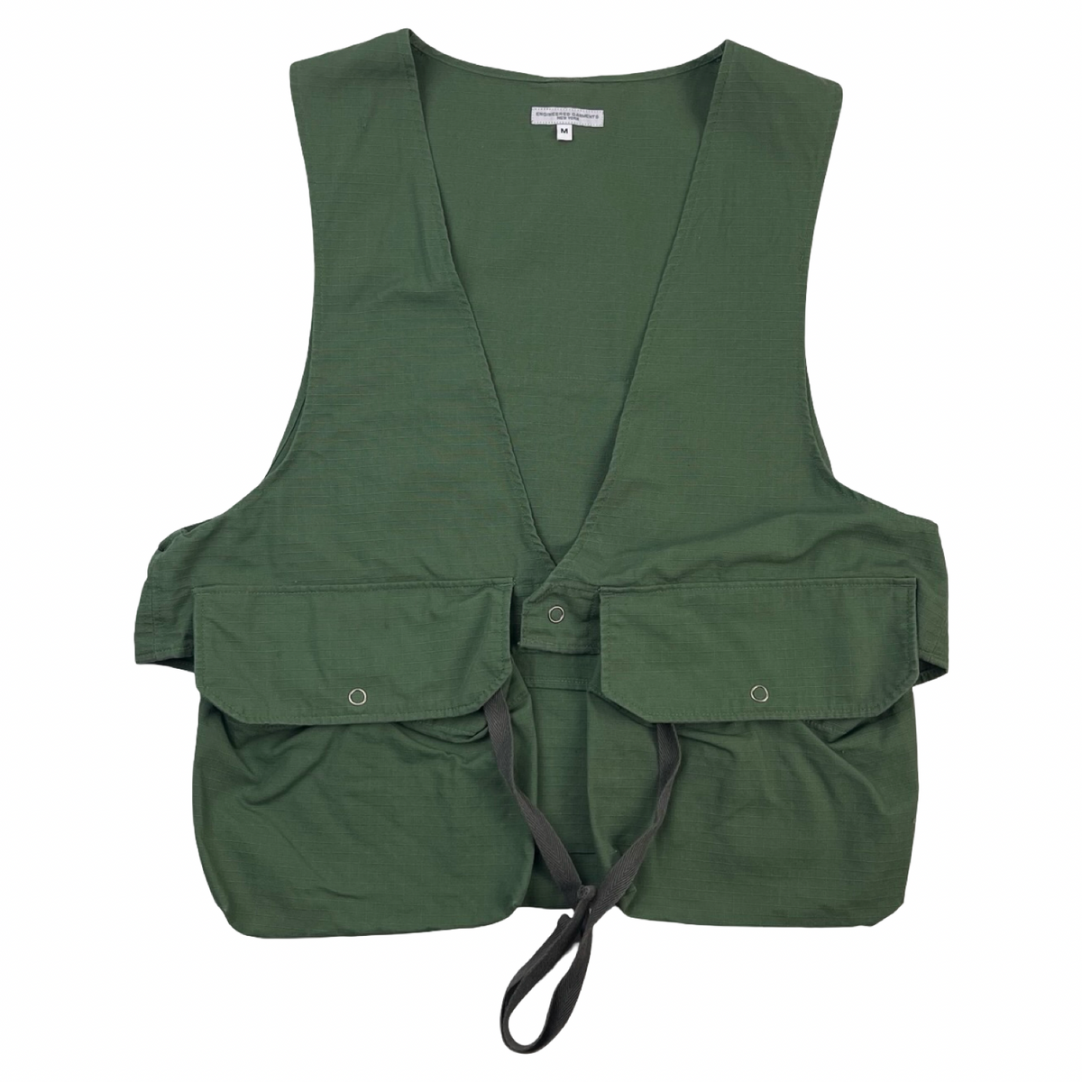 Engineered Garments Cotton Ripstop Fowl Vest Green
