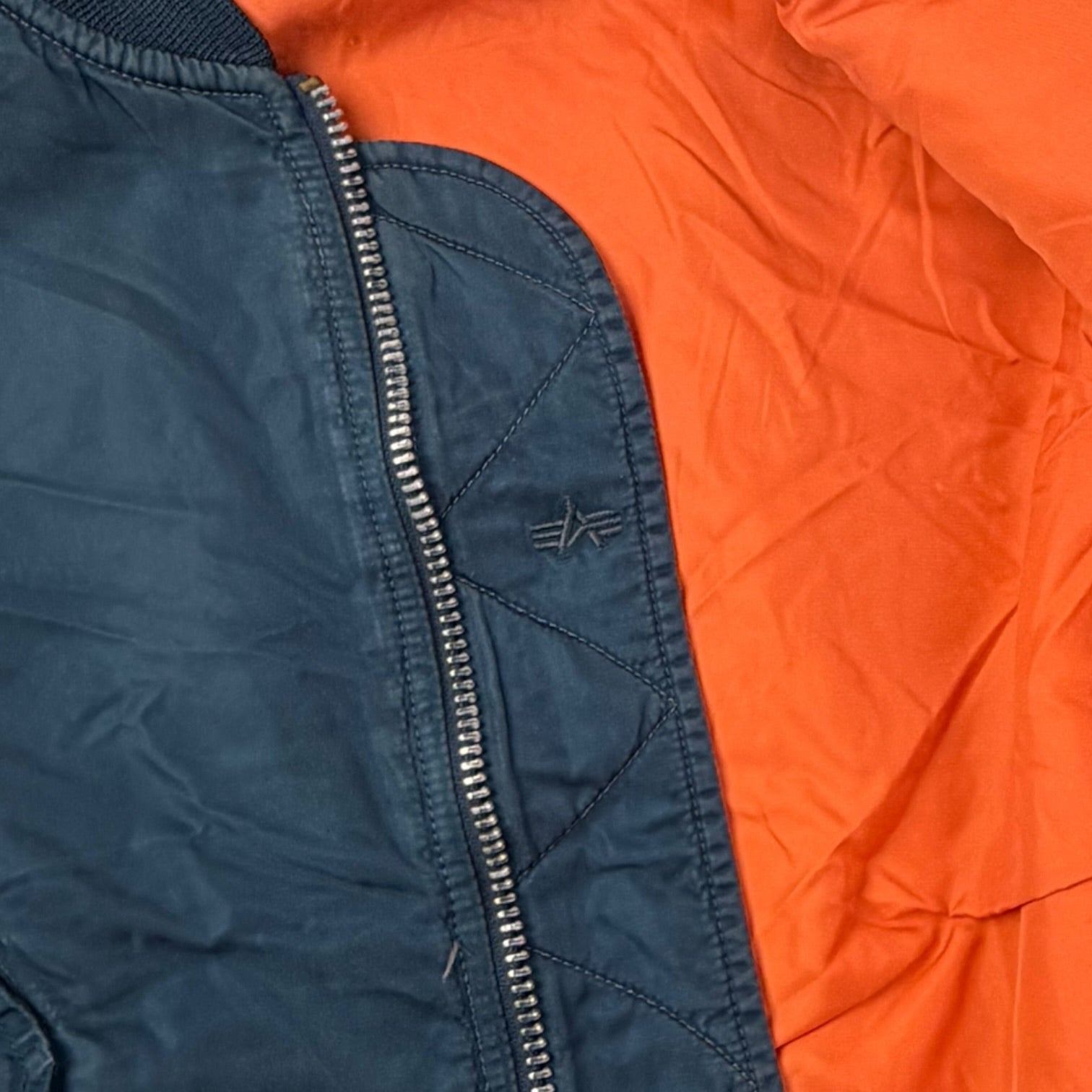 Vintage Alpha Industries MA-1 Bomber Jacket Faded Marine