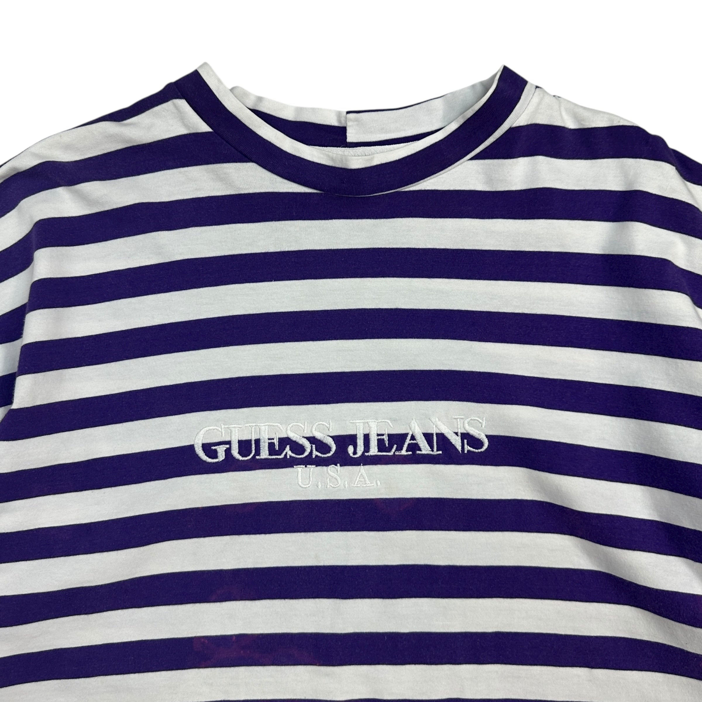 Vintage Guess Striped Shirt Purple