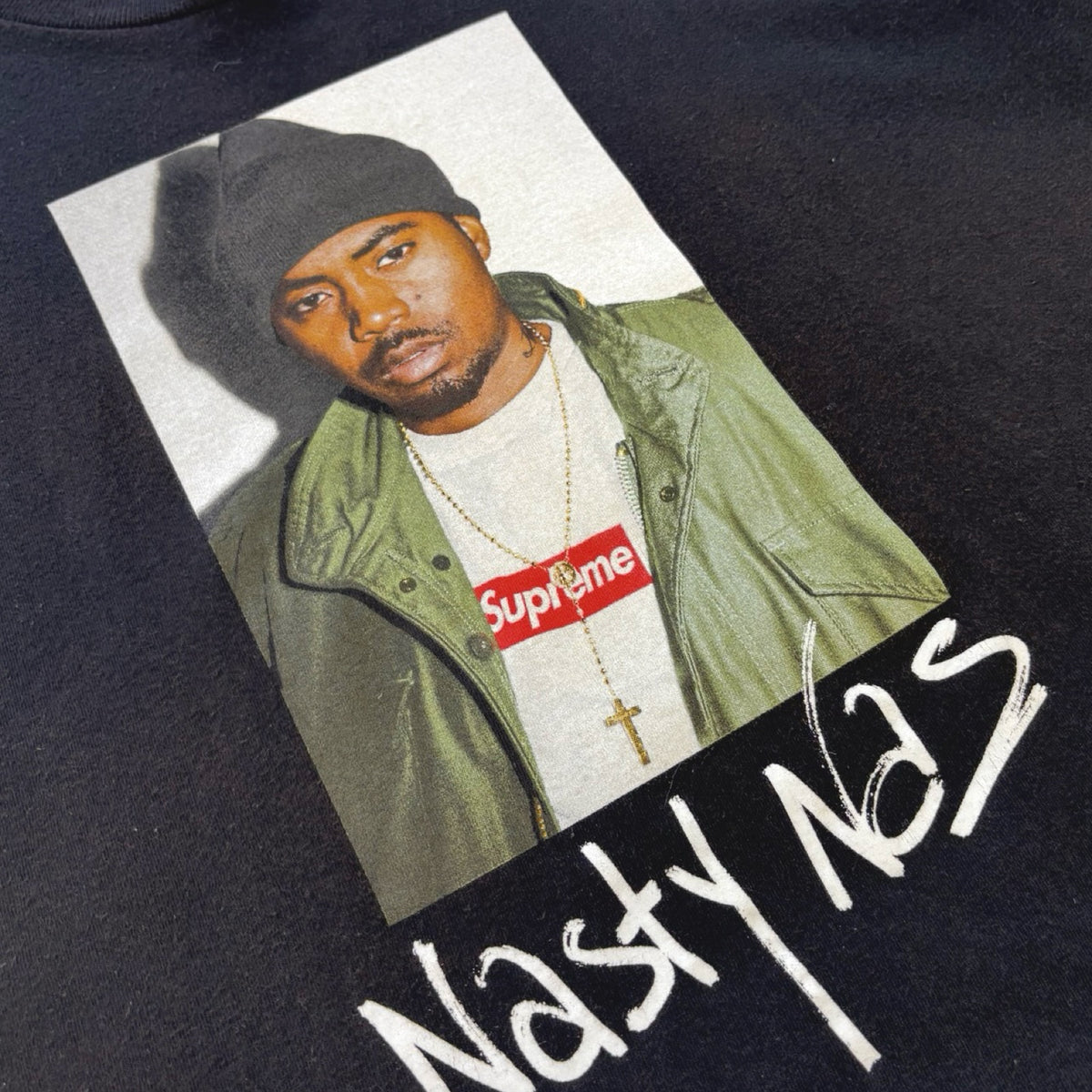 Supreme Nasty Nas Tee Black
