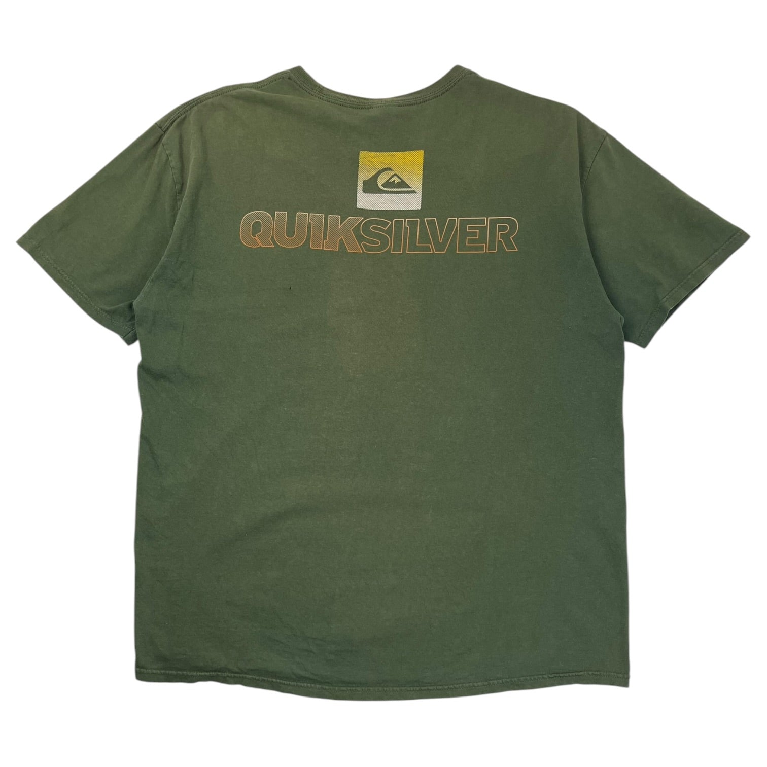 Vintage Y2K Quiksilver Spellout T-Shirt Moss