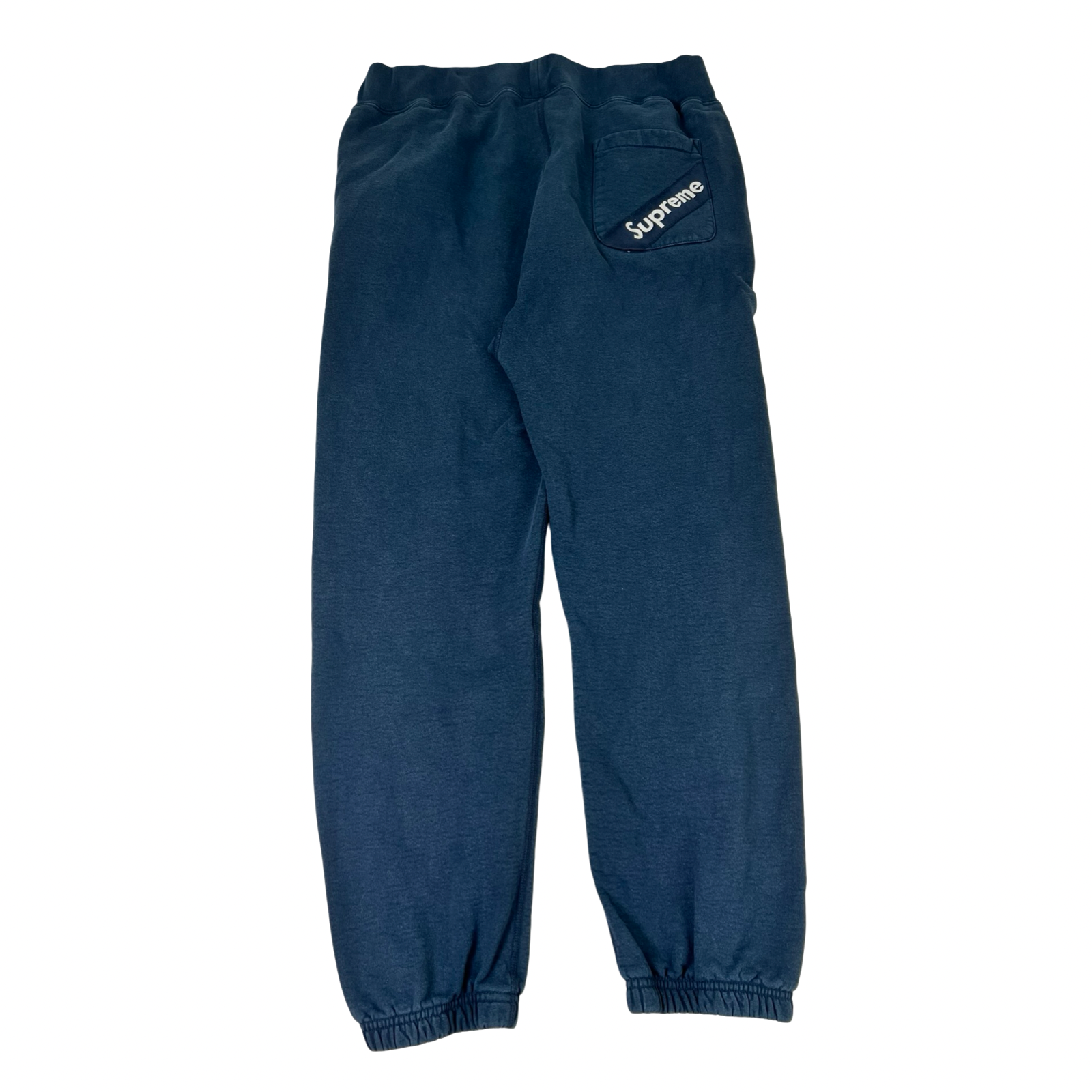 Supreme Cuffed Ankle Navy Sweatpants