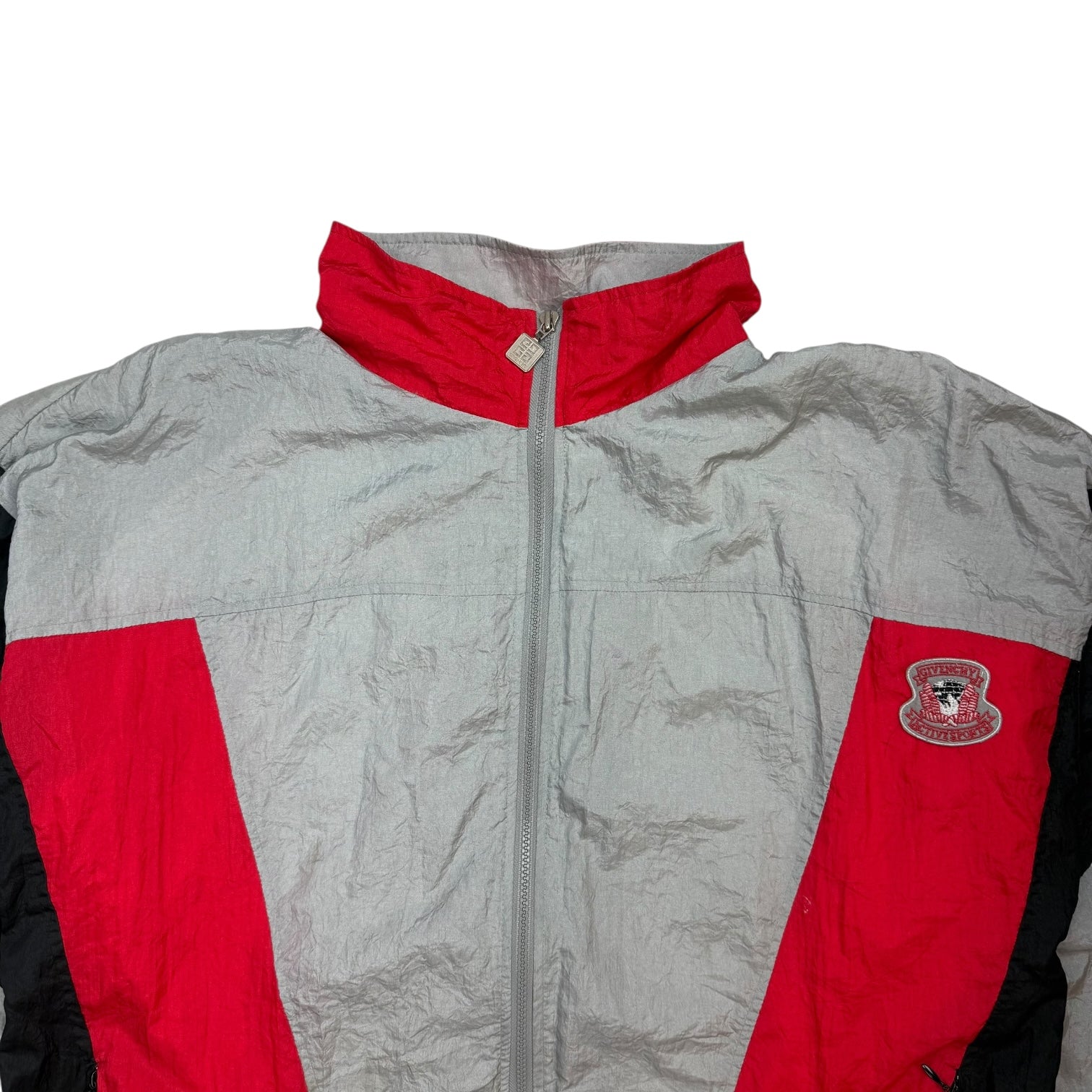 Vintage Givenchy Active Sports Track Jacket Red/Grey