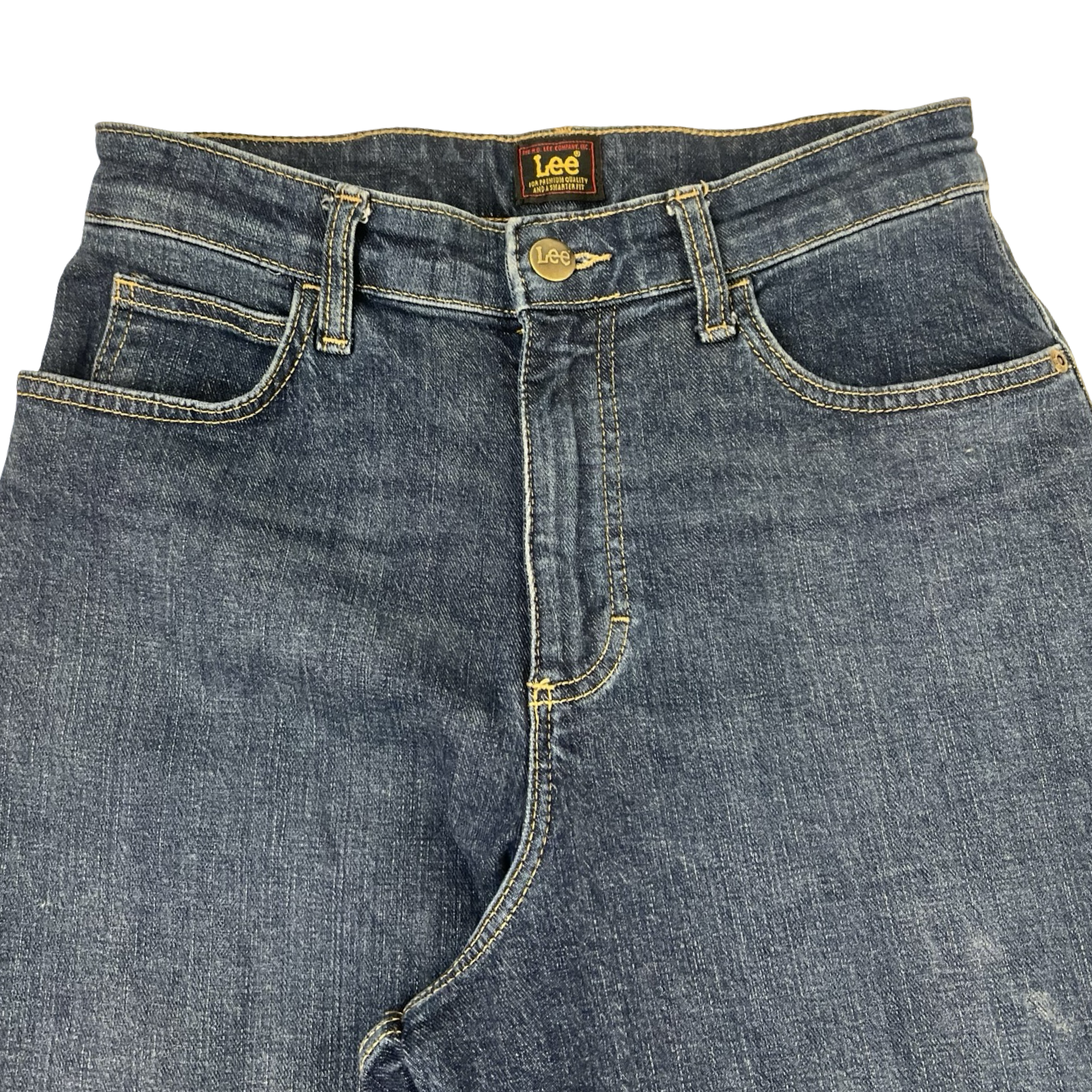 (W) Lee Stella High Rise WideLeg Denim Jeans Dark Blue