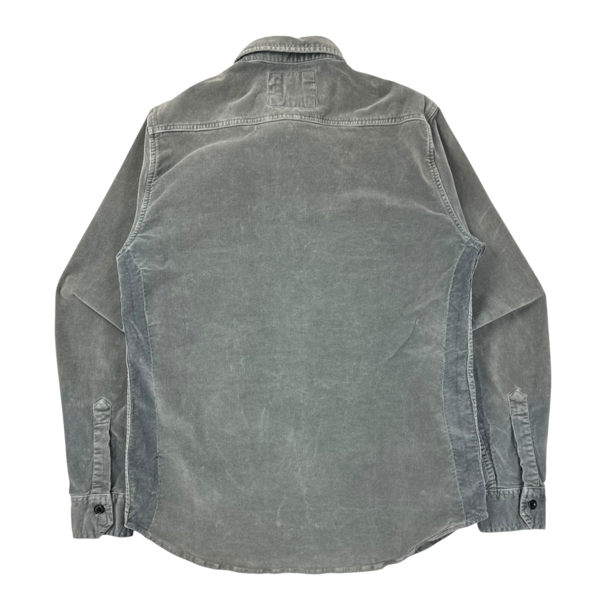 Double RL Ralph Lauren Micro Cord Work Shirt Soft Grey