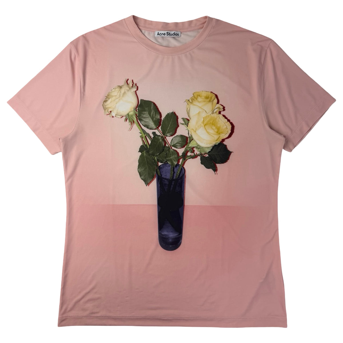 Acne Studios Rose Vase T-Shirt Pink