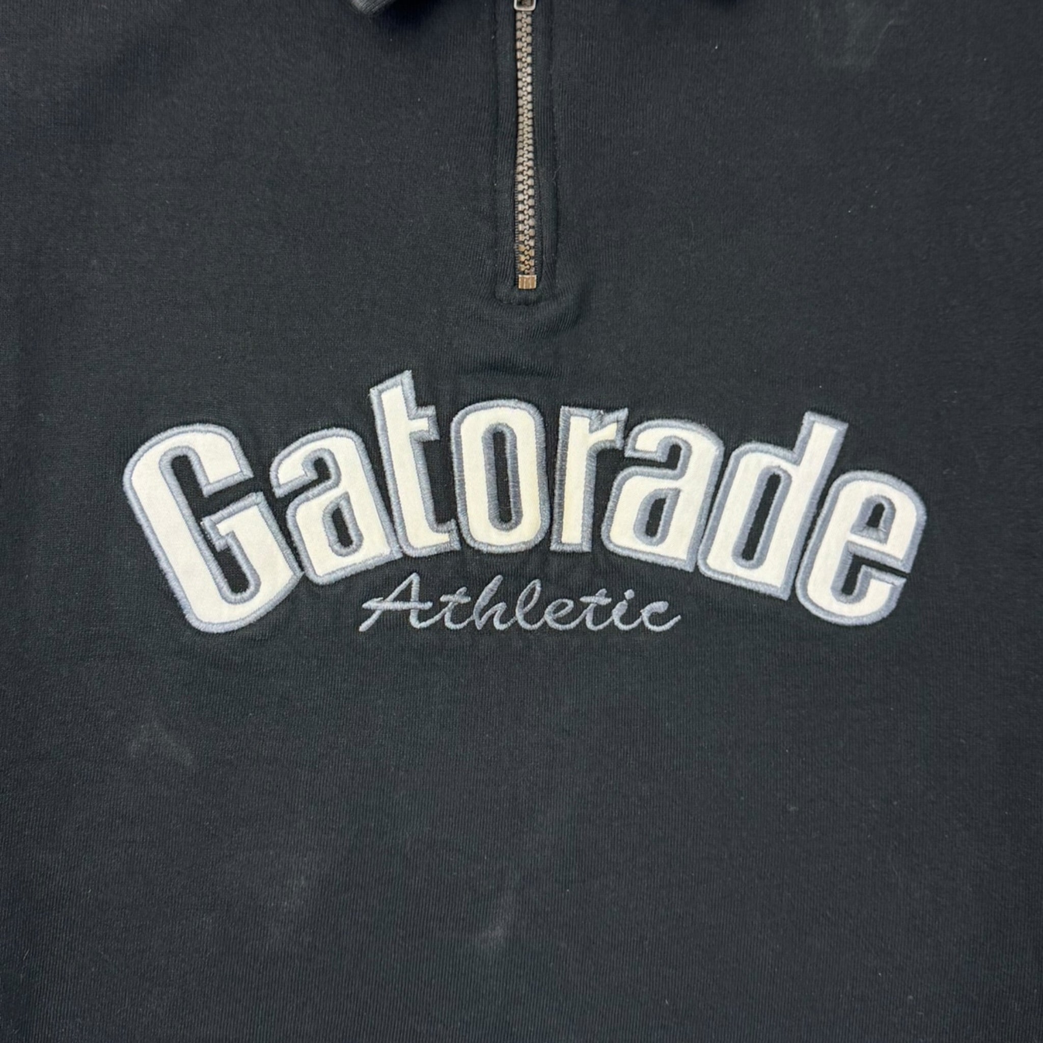 Vintage Gatorade Athletic Quarter Zip Sweatshirt Black